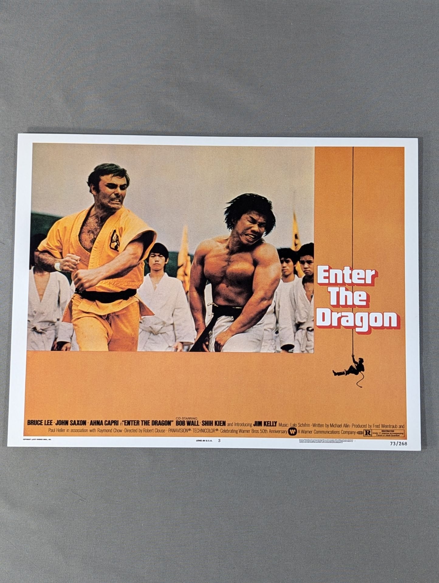 ★Set of ★ 8 Bruce Lee Enter the Dragon Lobby Cards