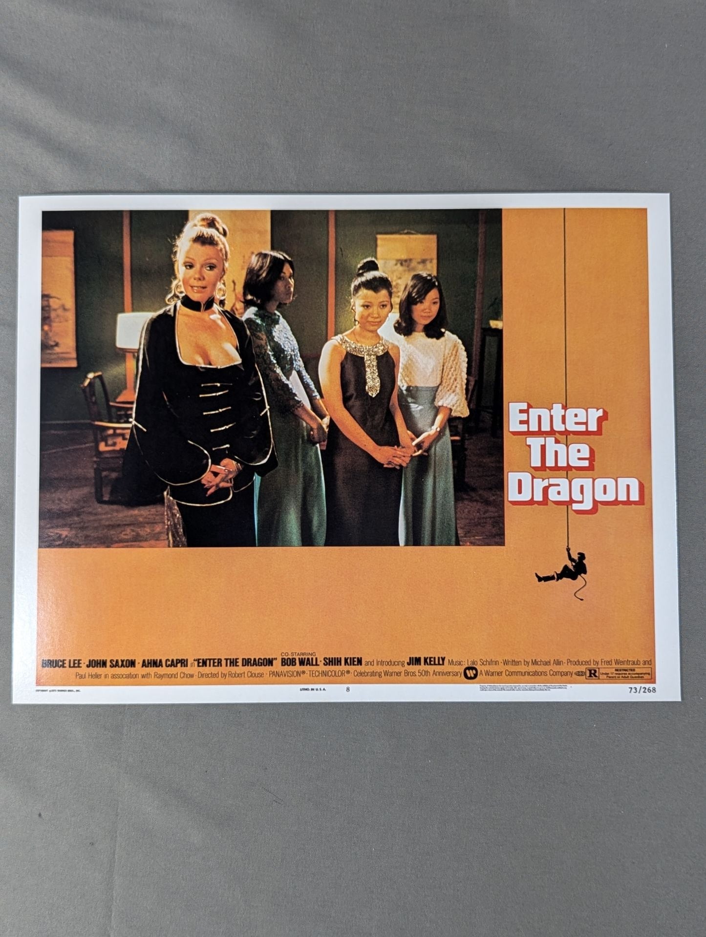 ★Set of ★ 8 Bruce Lee Enter the Dragon Lobby Cards