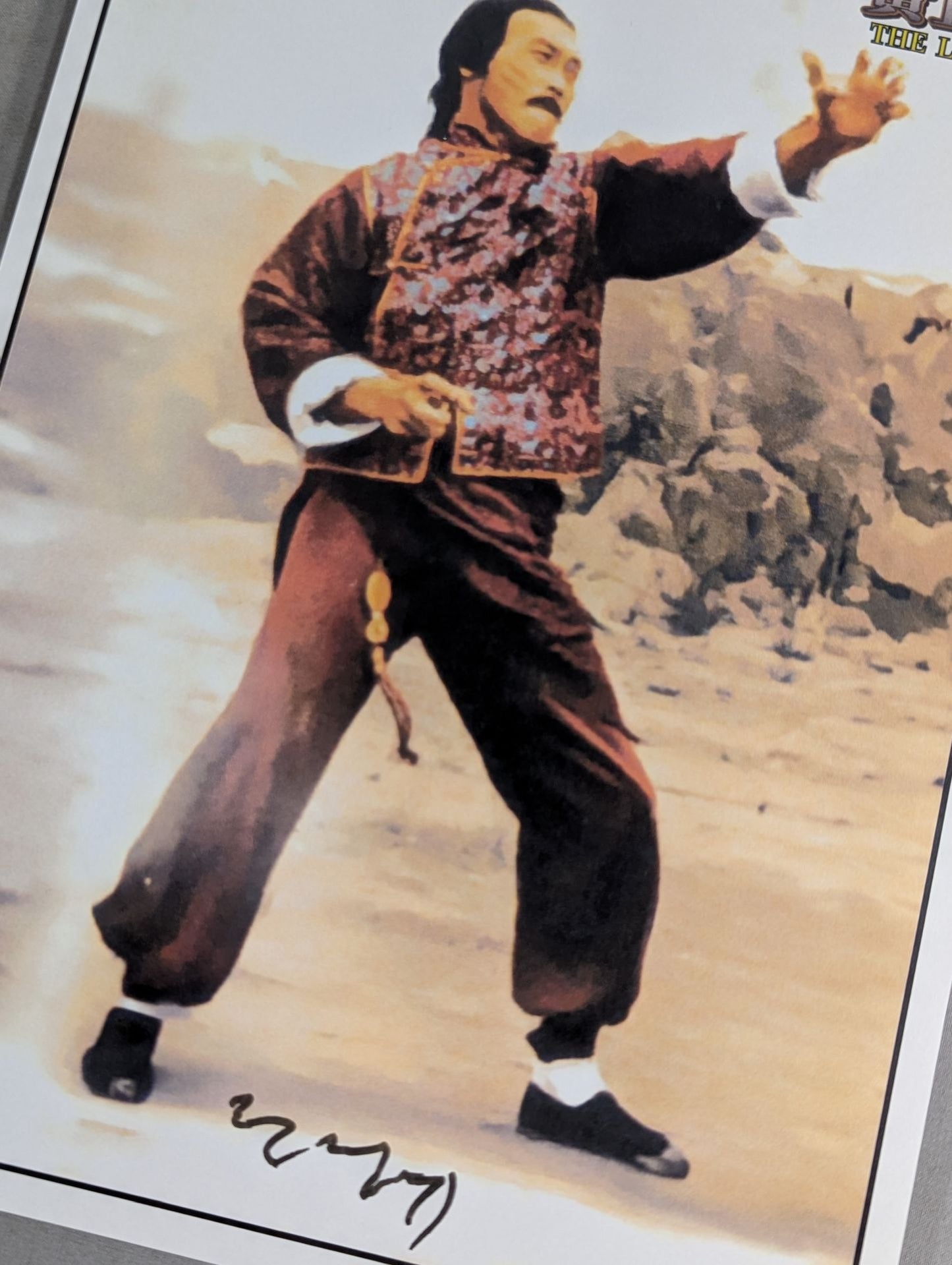 黄正利(ウォン・チェンリー) 直筆サイン入り 特製ポートレート⑦