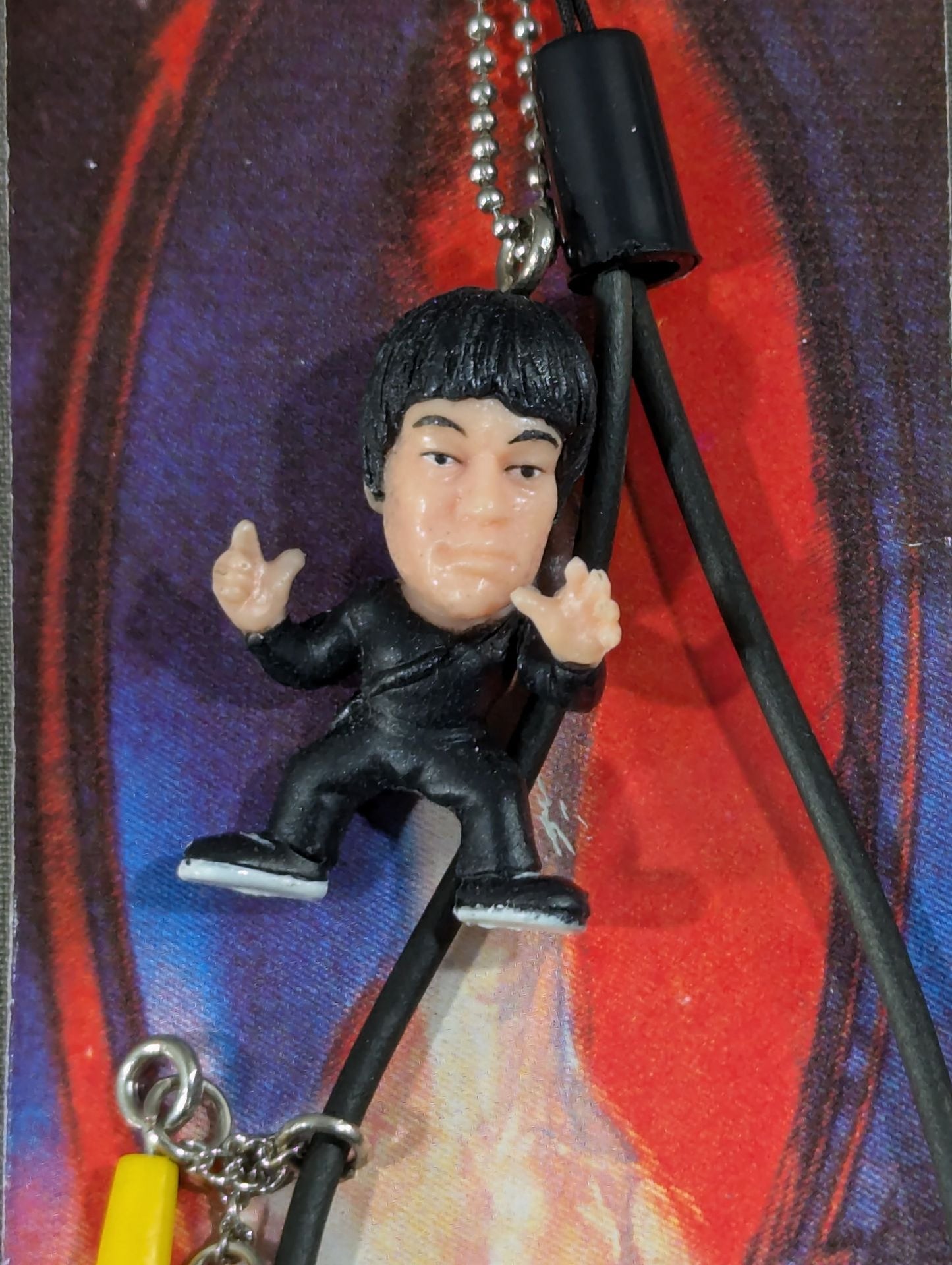 Bruce Lee Strap (Black Suit, Yellow Nunchuck)
