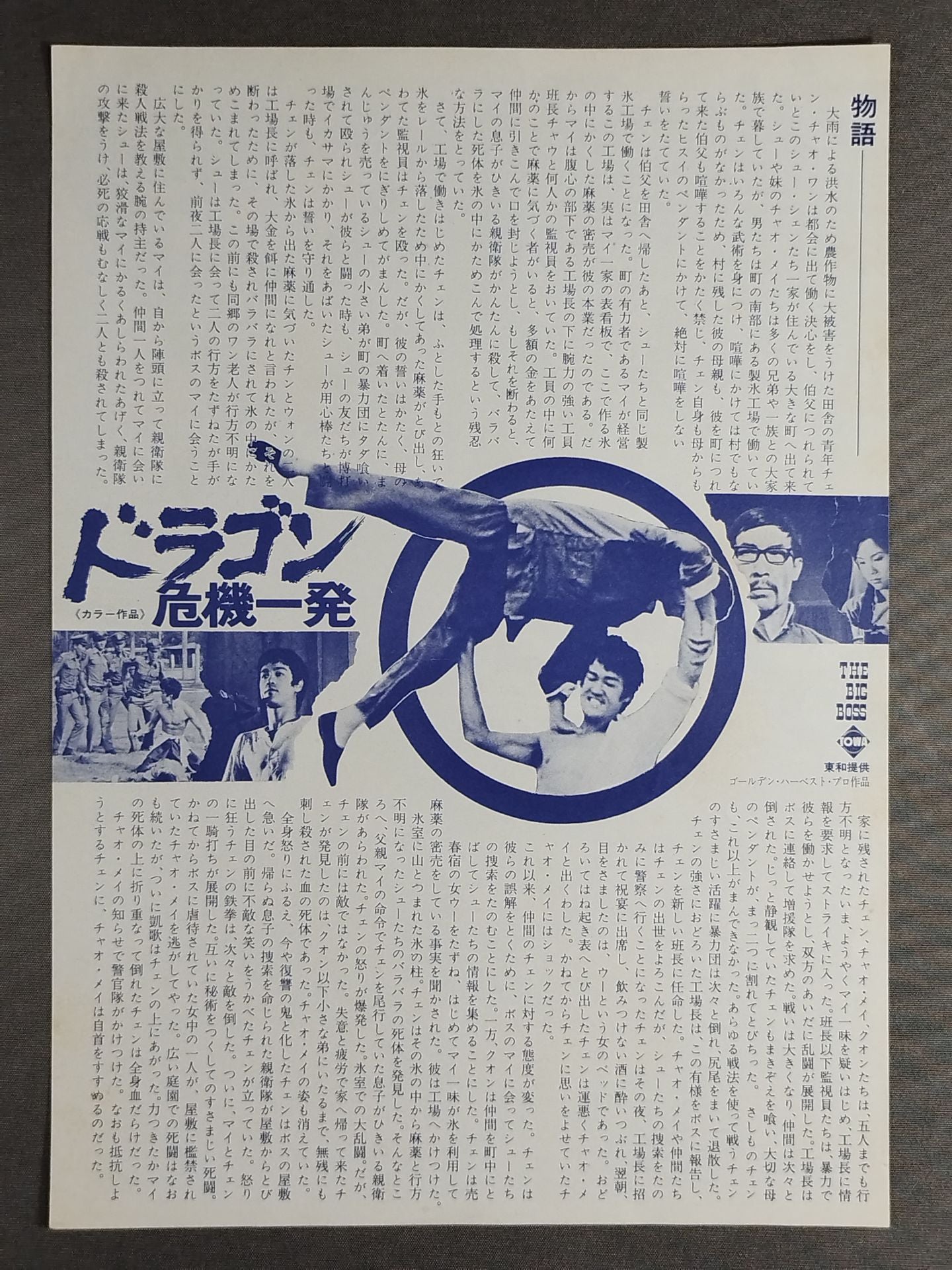 ドラゴン危機一発 映画チラシ