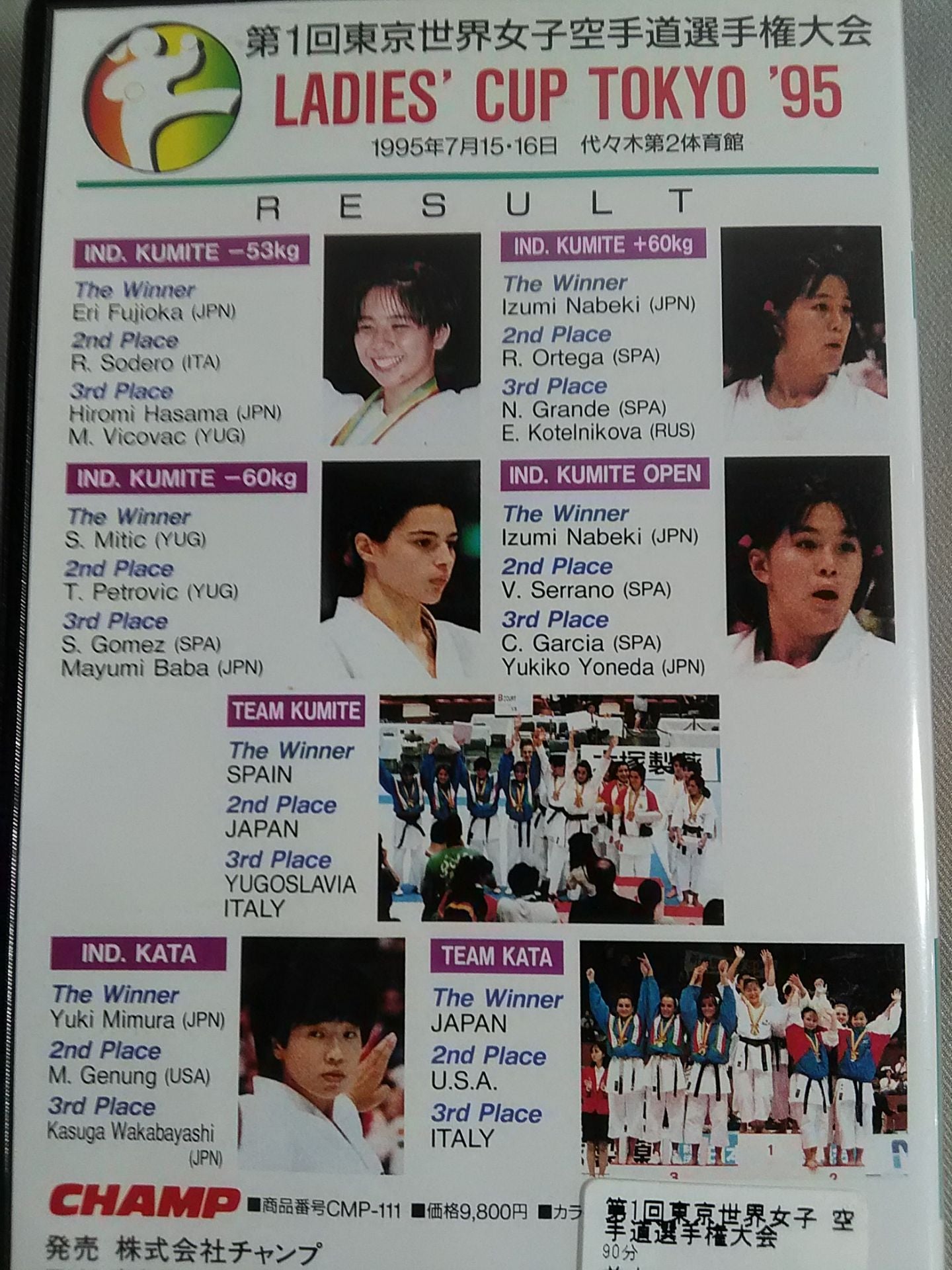 The 1st Tokyo Women's KARATE Road Fighters  Rights Tournament