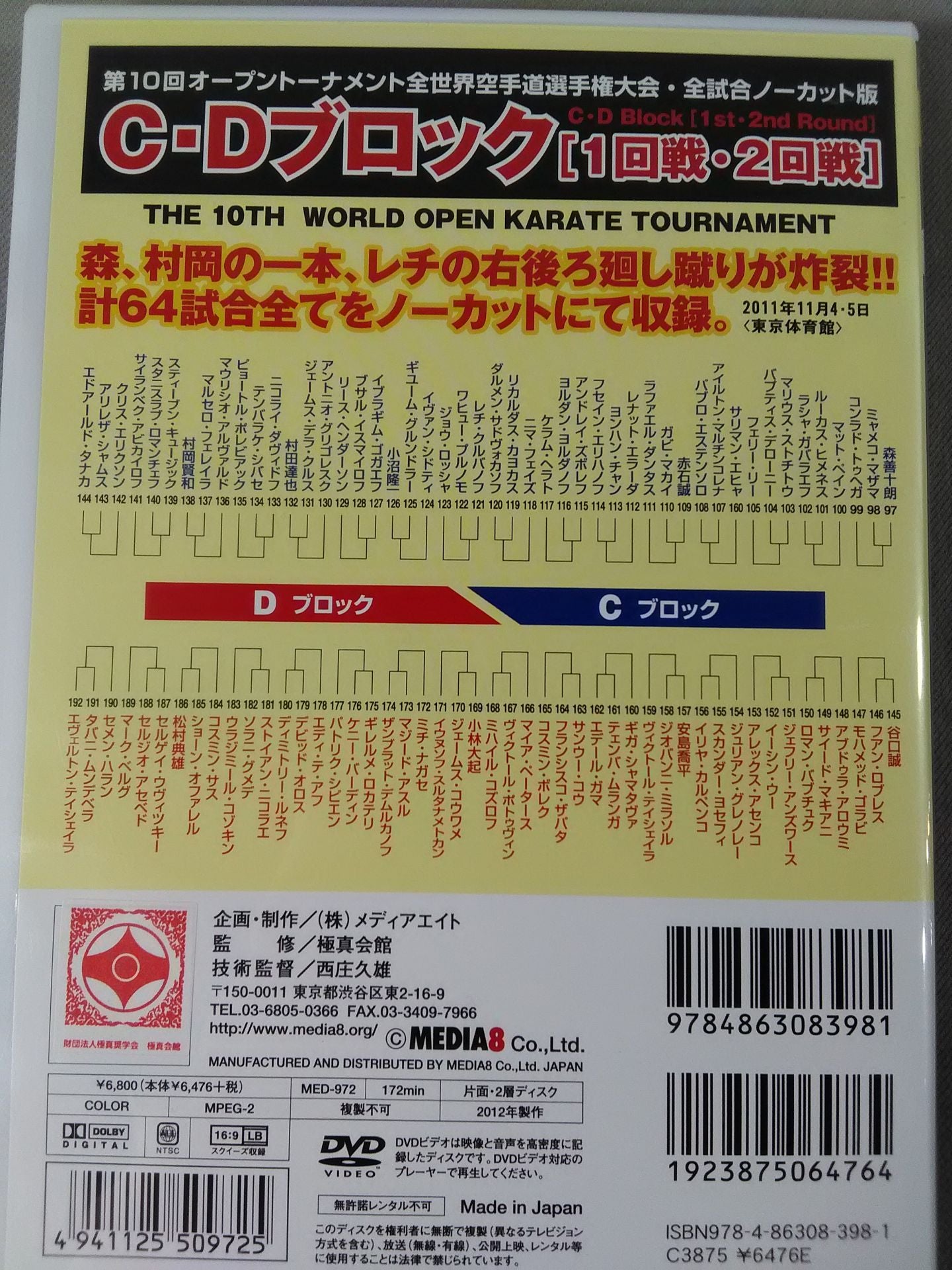 The 10th Open Tournament World KARATE Road fighters rights tournament C & D Blocks