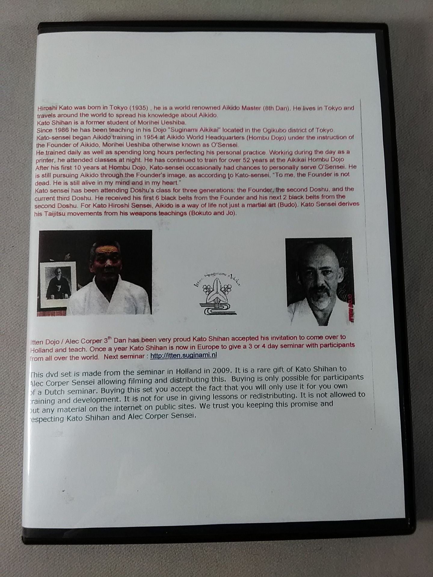 Klas Shin-do Shotokai presents Kato Sensei Day1