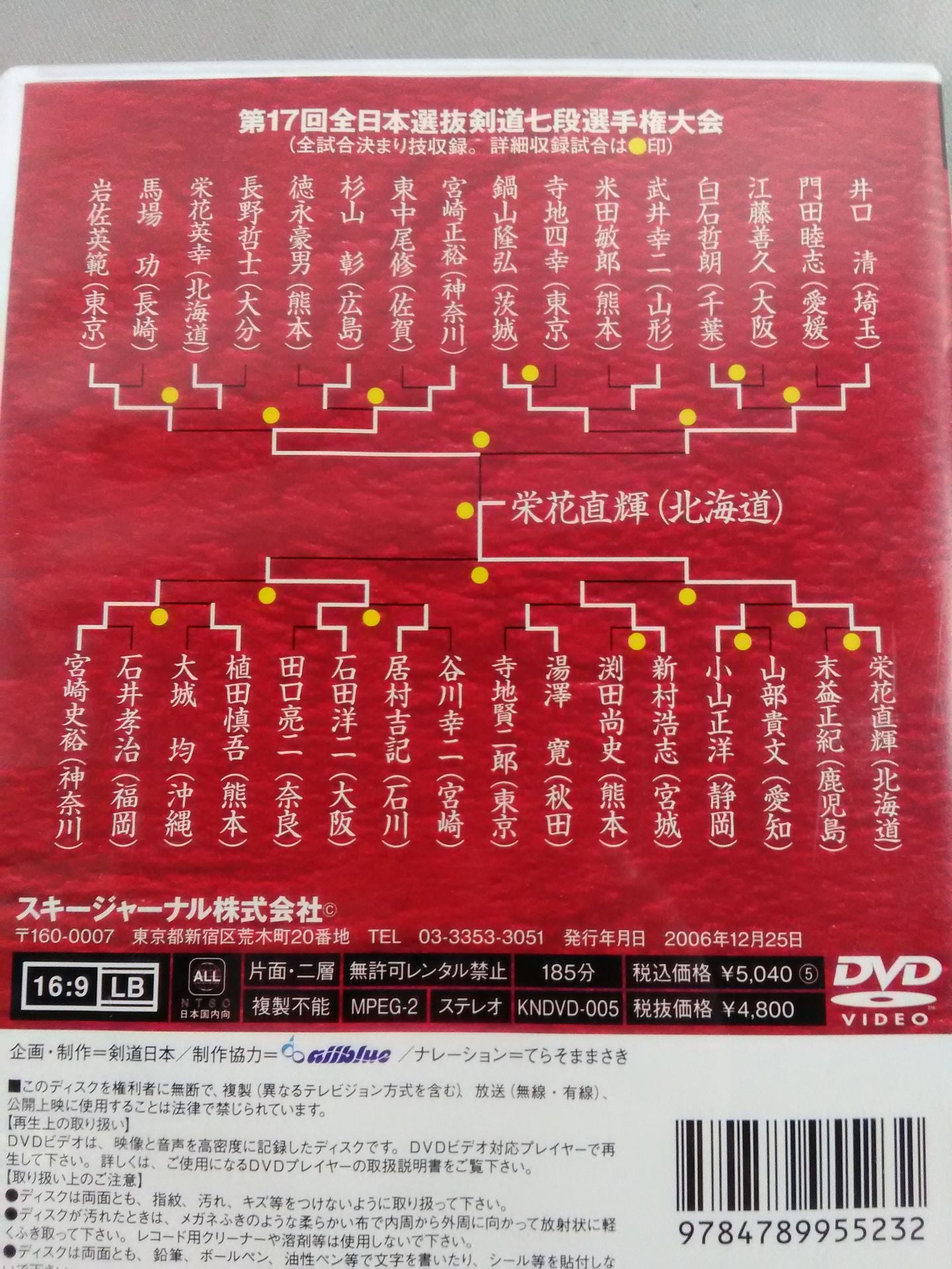 The 17th All Japan Selection Kendo 7th Dan Fighters  Rights Tournament