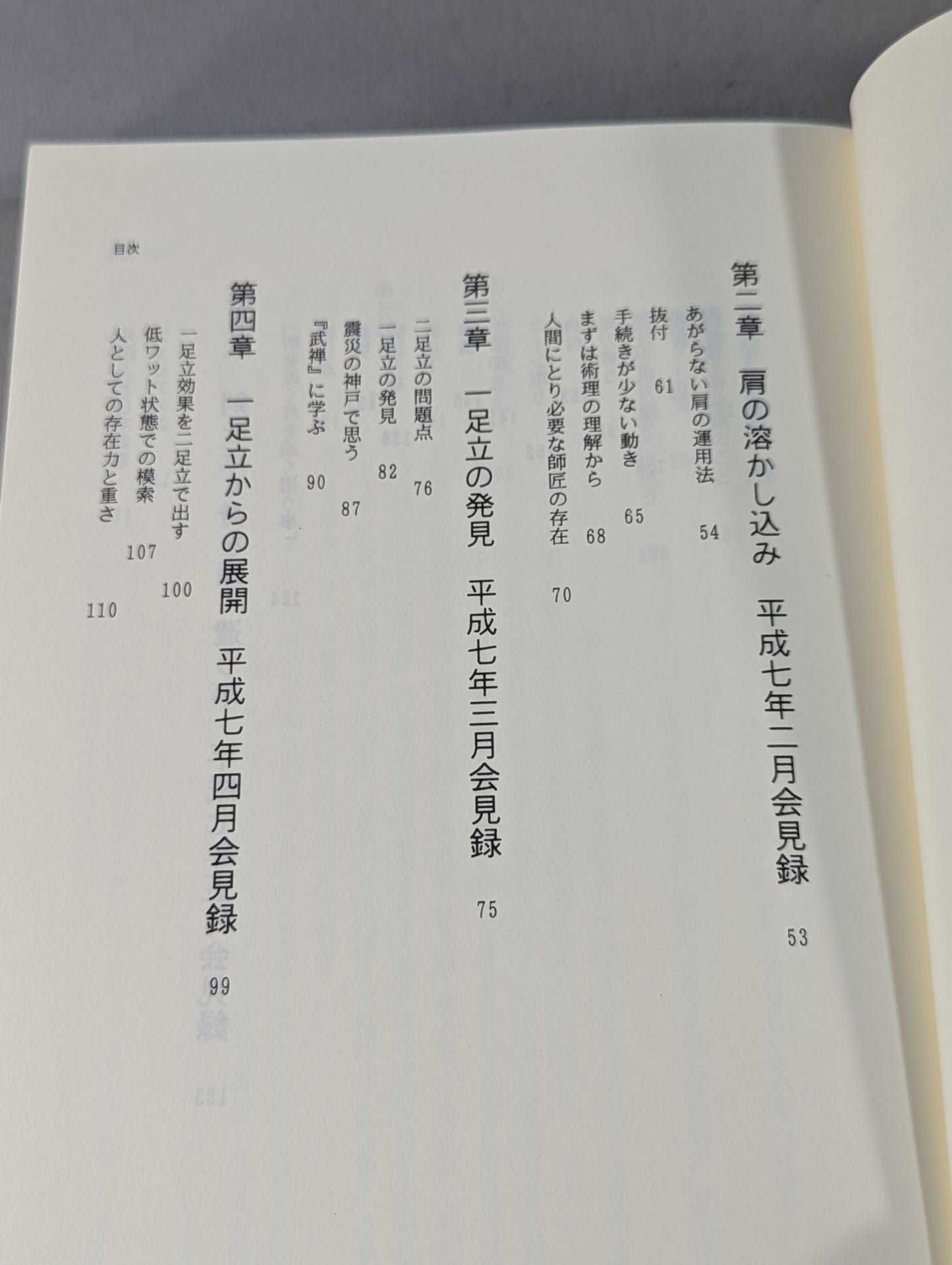 武術で拓く身体の思想 釣り合いということ・・・・