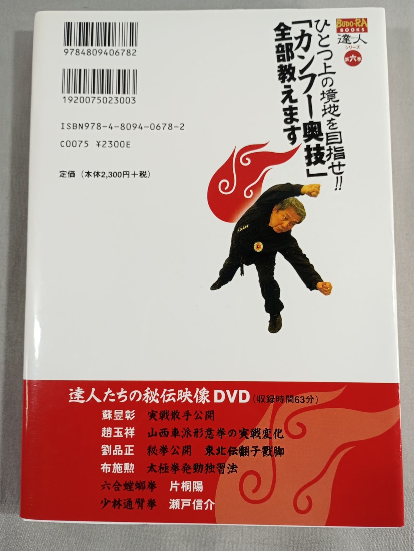 【DVD付】達人シリーズ第六巻 ひとつ上の境地を目指せ!! 「カンフー奥技」全部教えます