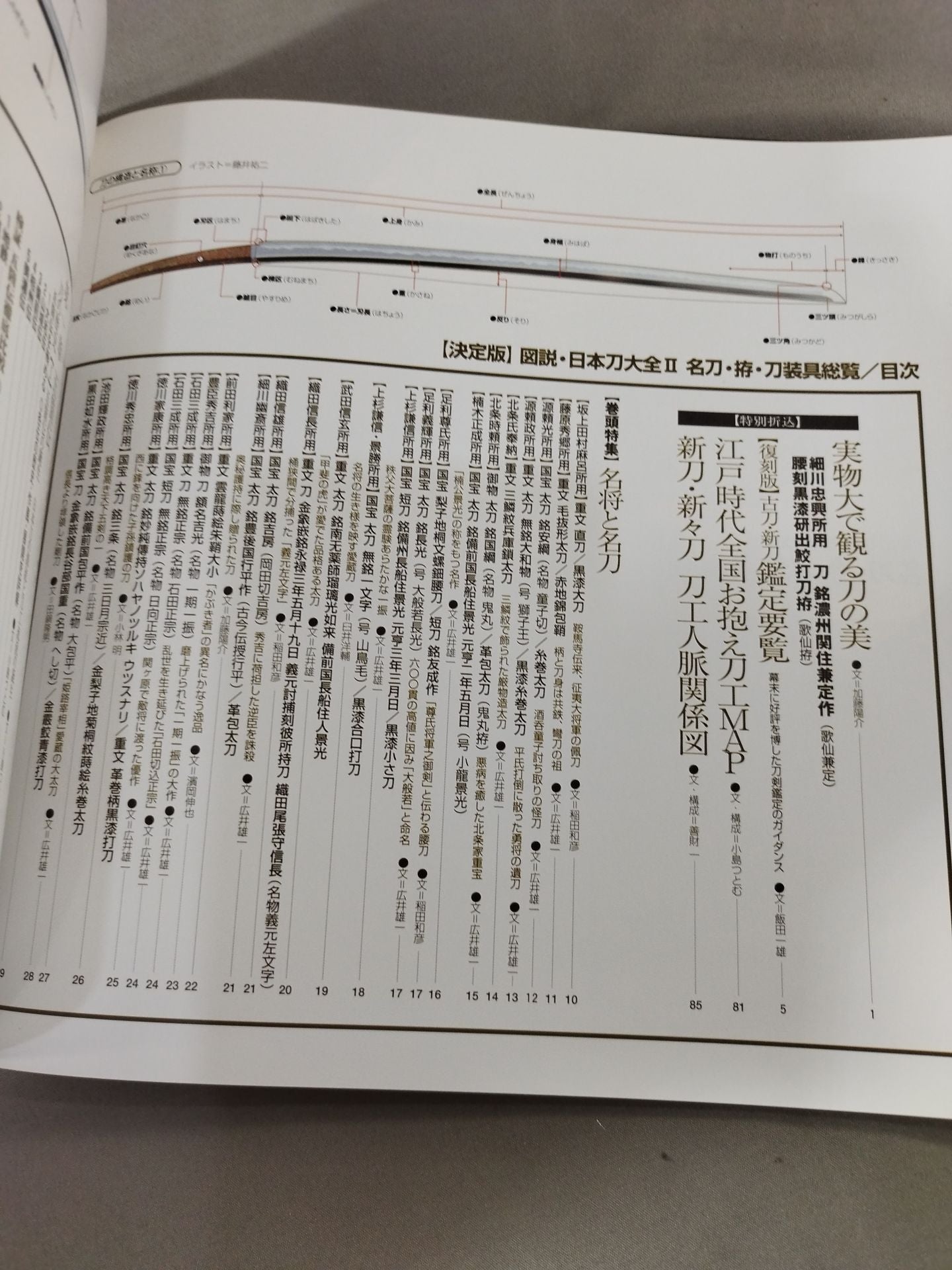 【Definitive Edition】Illustrated Japan Sword Daizen II. Famous Swords, Fisters, and Sword Accessories