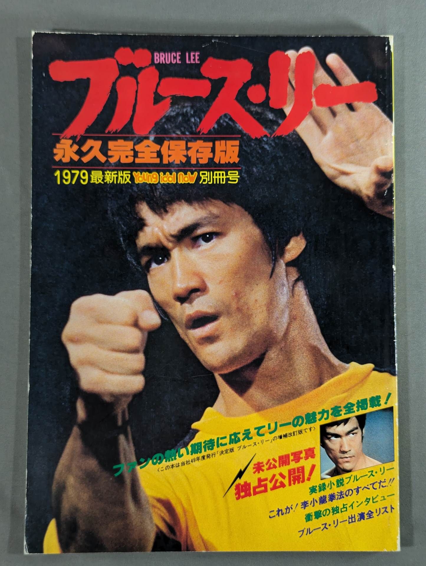 Bruce Lee  Permanent Complete Preservation Edition 1979 Latest Edition Young Idol Now Separate Issue