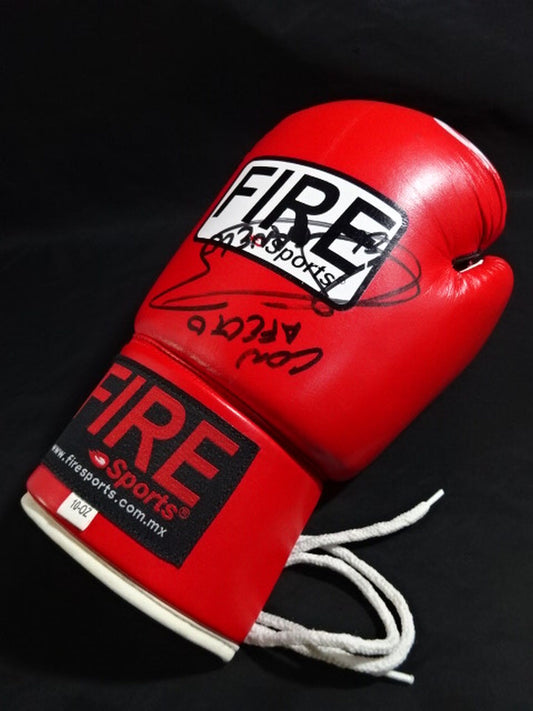 ★サウル・アルバレス 直筆サイン入り★ FIRE Sports ボクシンググローブ