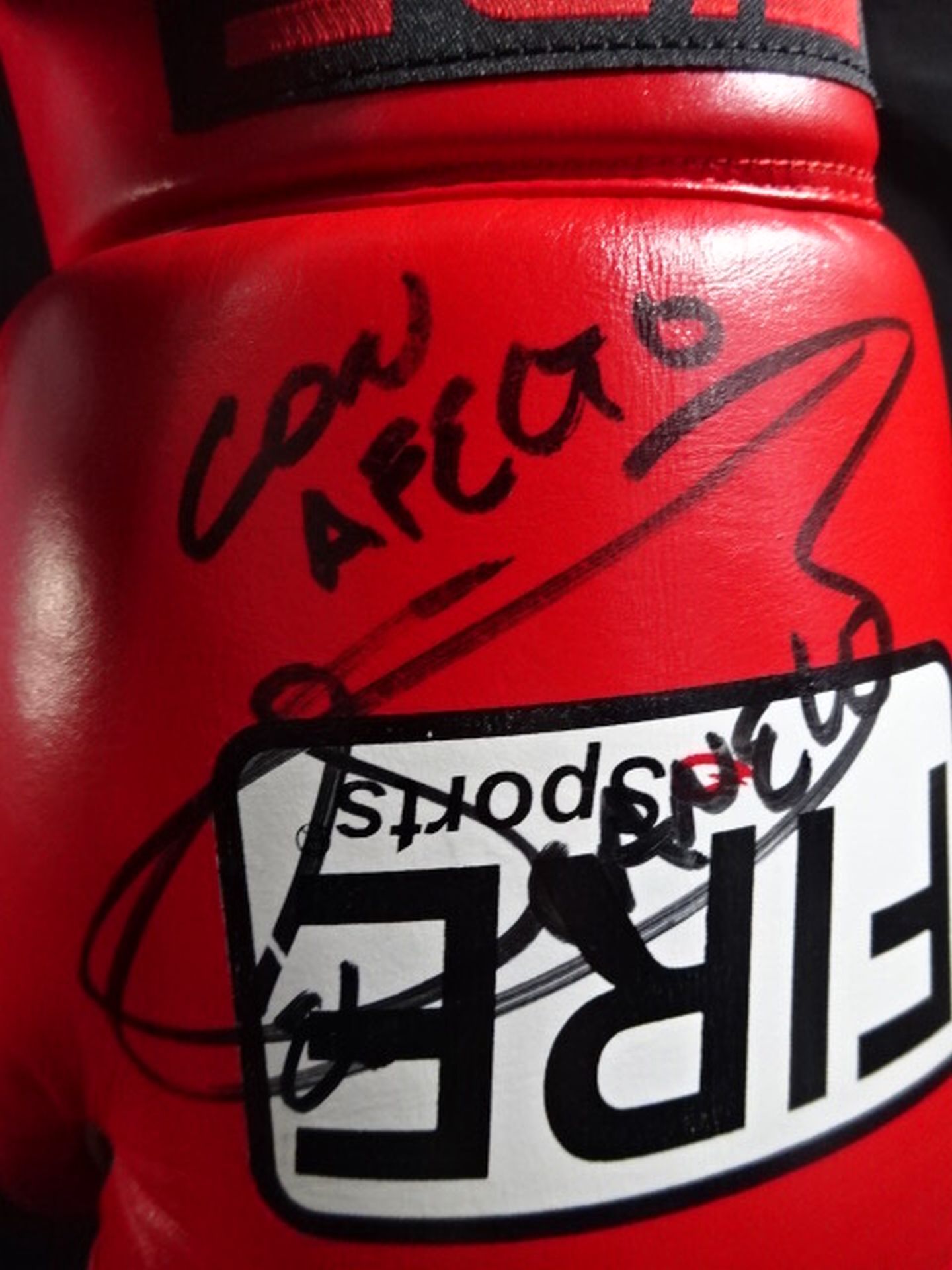 ★サウル・アルバレス 直筆サイン入り★ FIRE Sports ボクシンググローブ