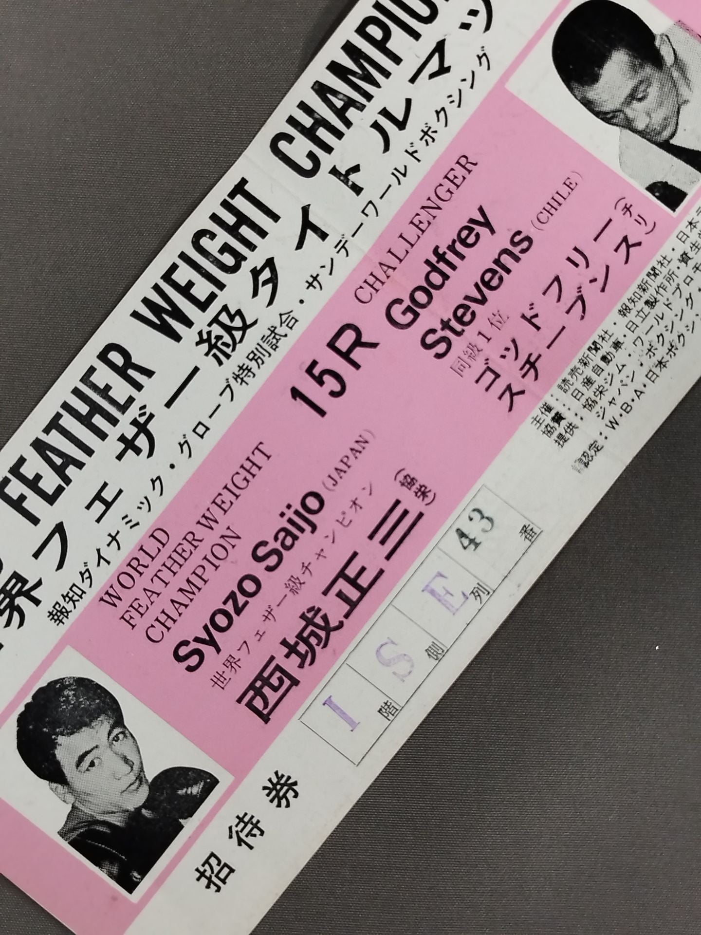 Shozo Saijo vs Godfrey Stephens