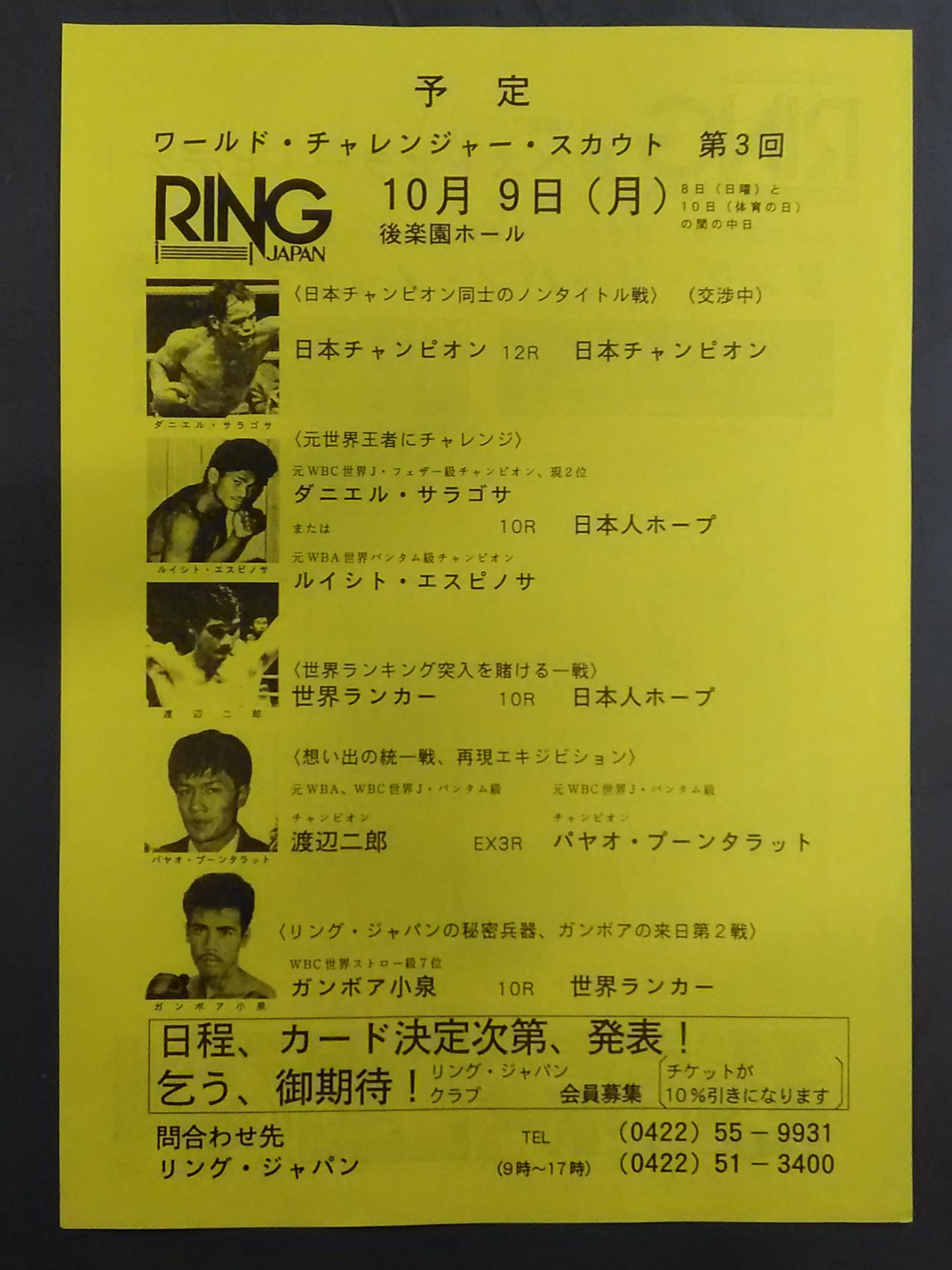 RING JAPAN チラシセット