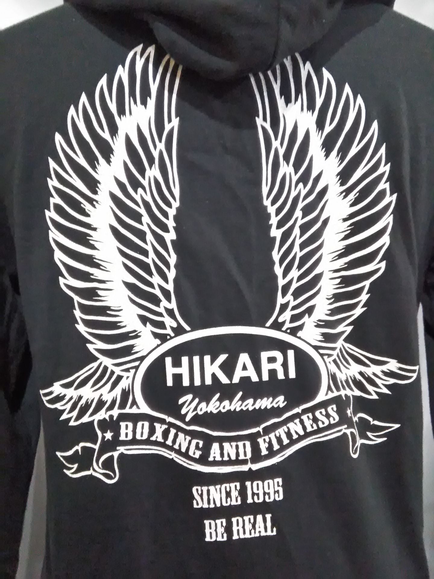 横浜光ジム「HIKARI BE REAL」ジップパーカー