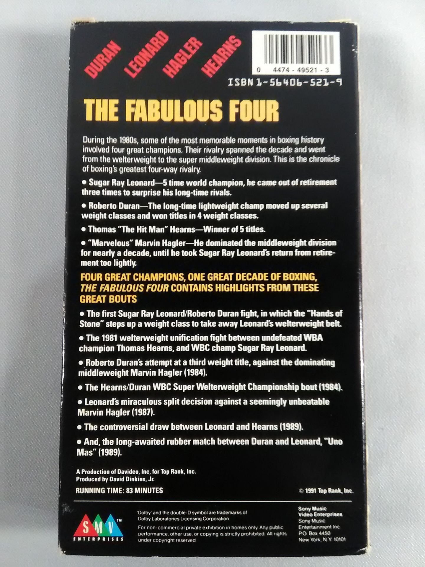 THE FABULOUS FOUR Boxing’s Greatest 4-Way Rivalry