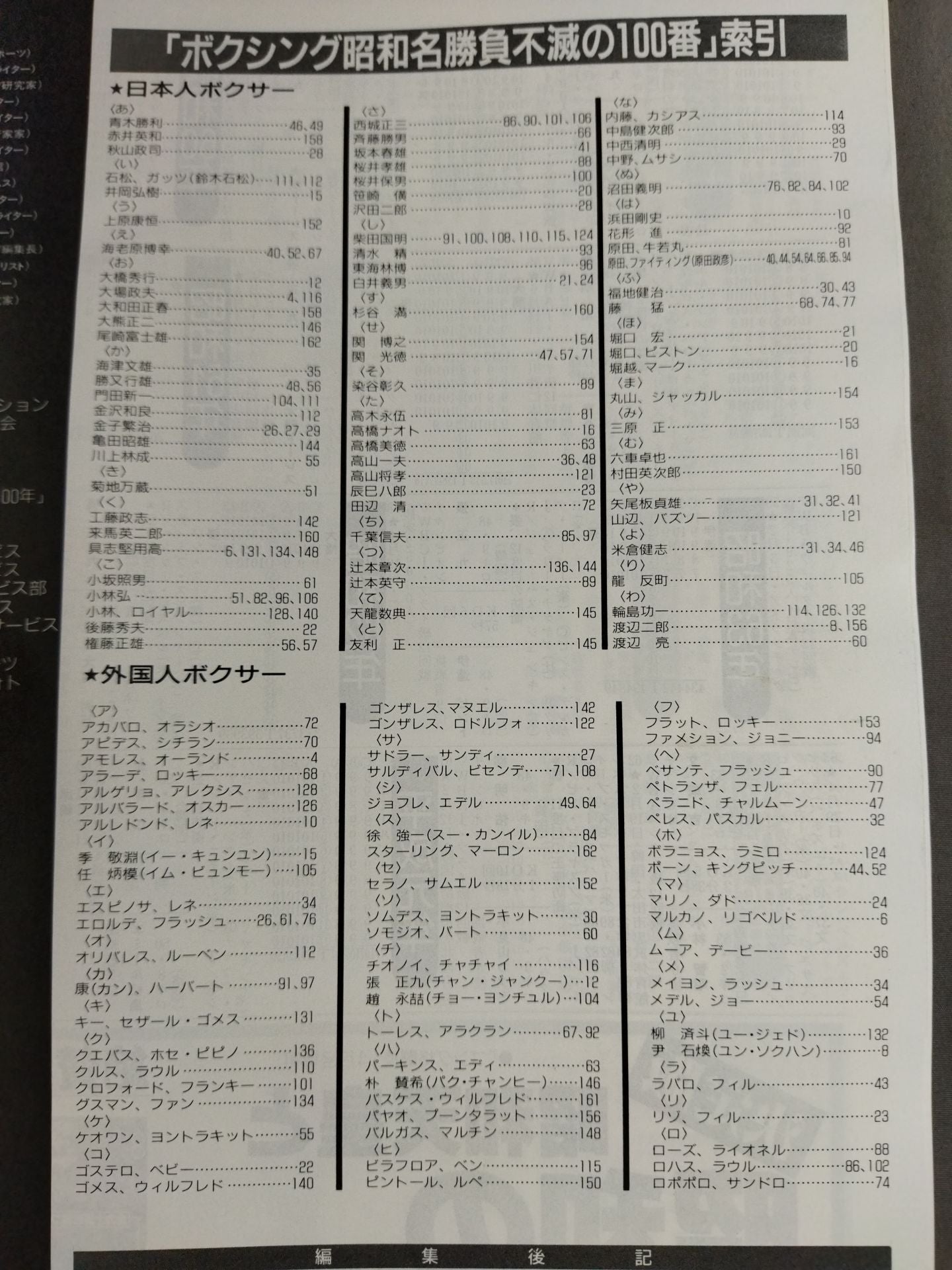昭和名勝負 不滅の100番! ボクシング写真画報 P堀口vs笹崎~尾崎富士雄vsM・スターリ