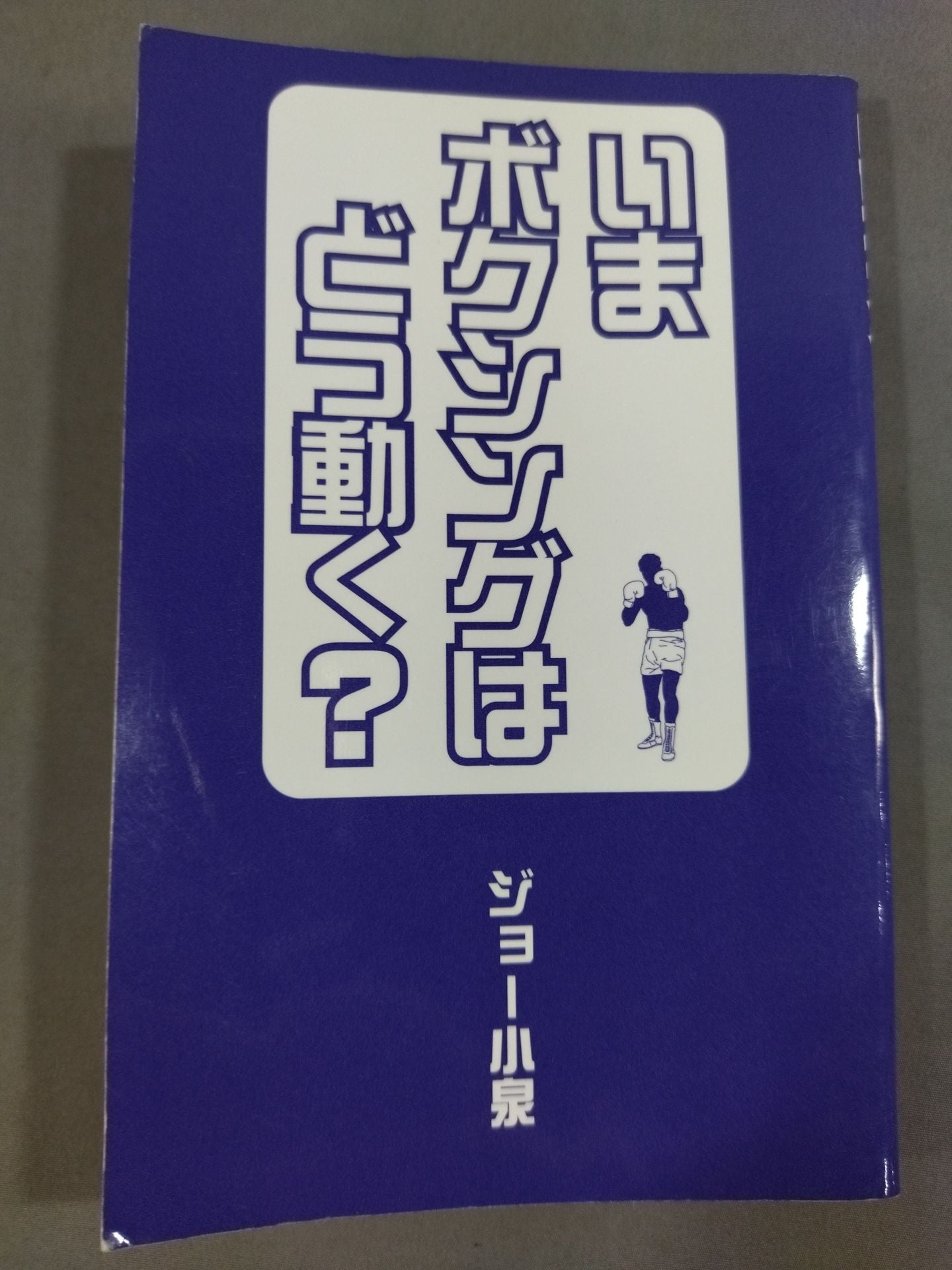 【Joe Koizumi hand signed autograph 】How does boxing work now?