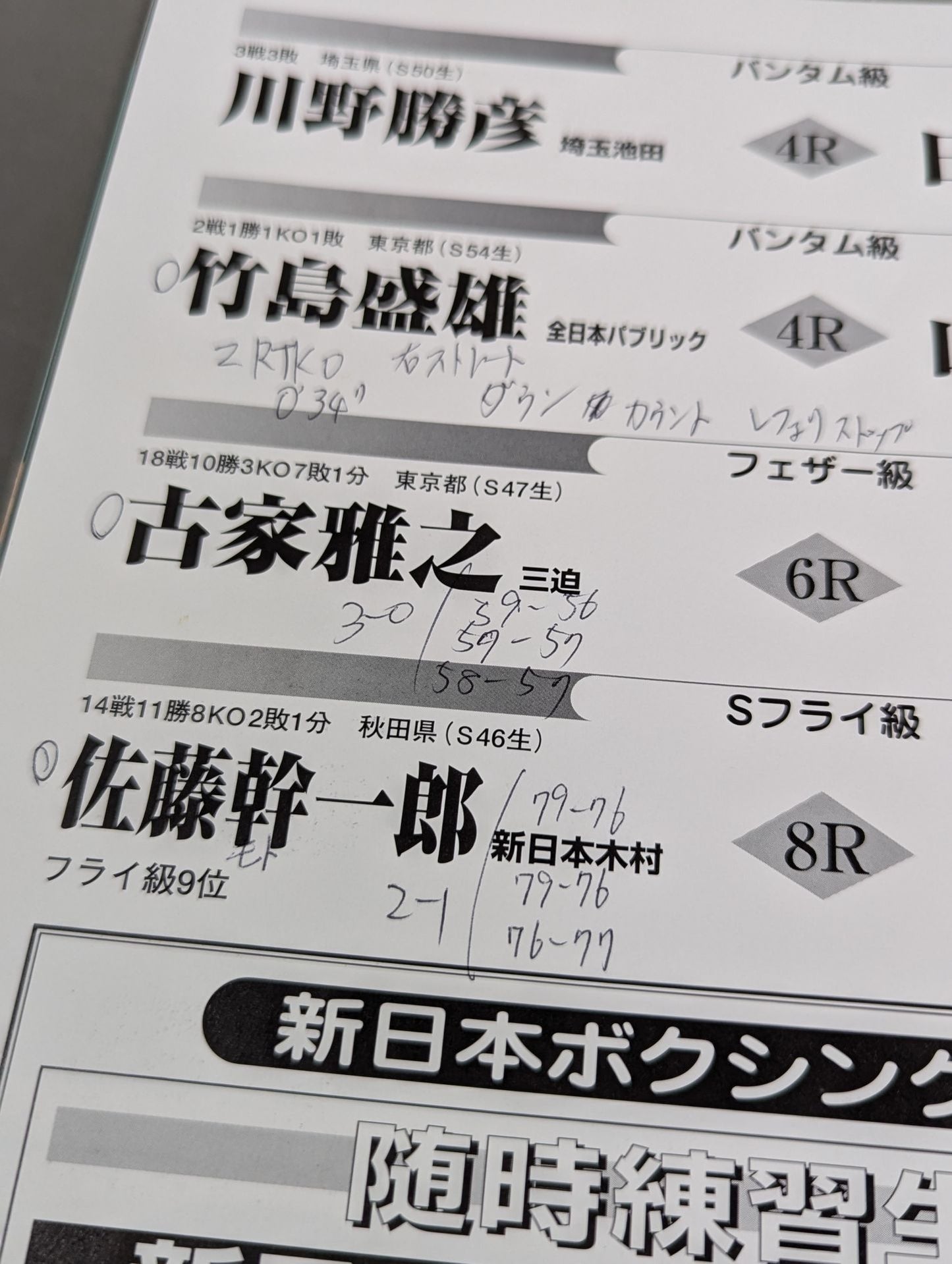 【WBC世界Sフライ級タイトルマッチ】曺仁柱vs山口圭司