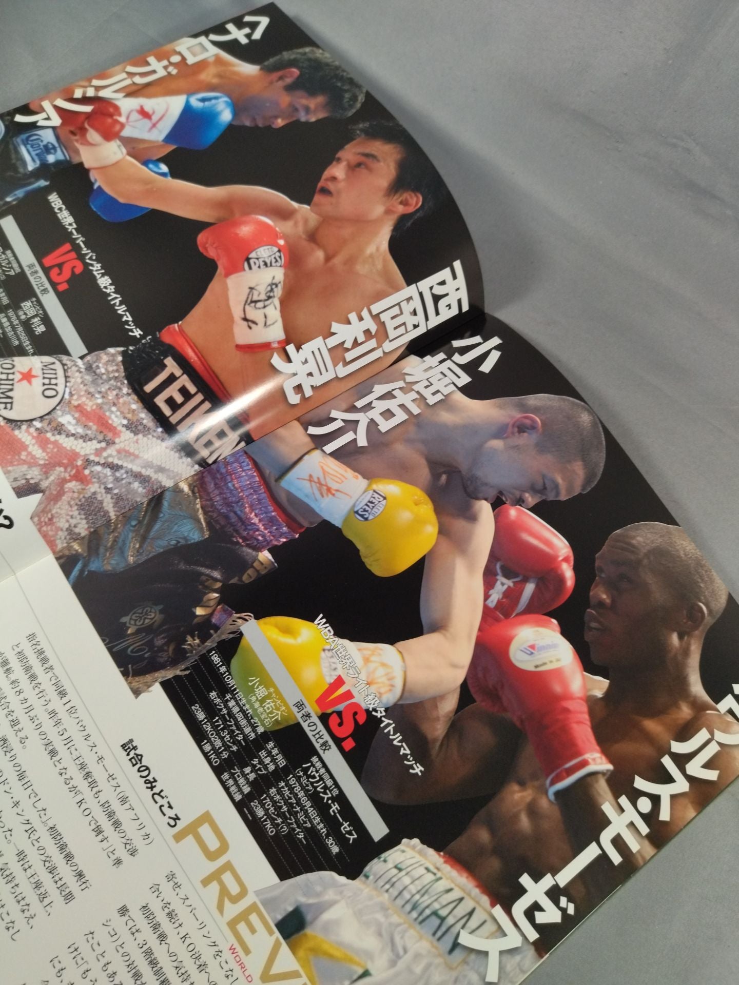西岡利晃&小堀佑介 世界ダブルタイトルマッチ