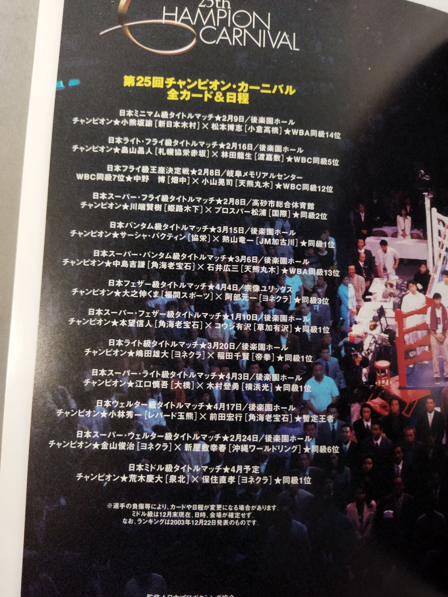 The 25th Carnival of Champions