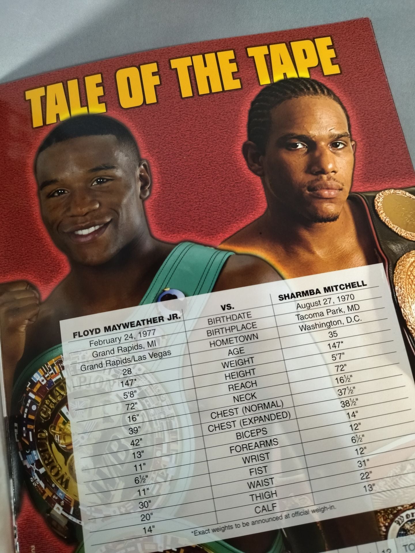 Floyd Mayweather Jr. vs Shamba Mitchell