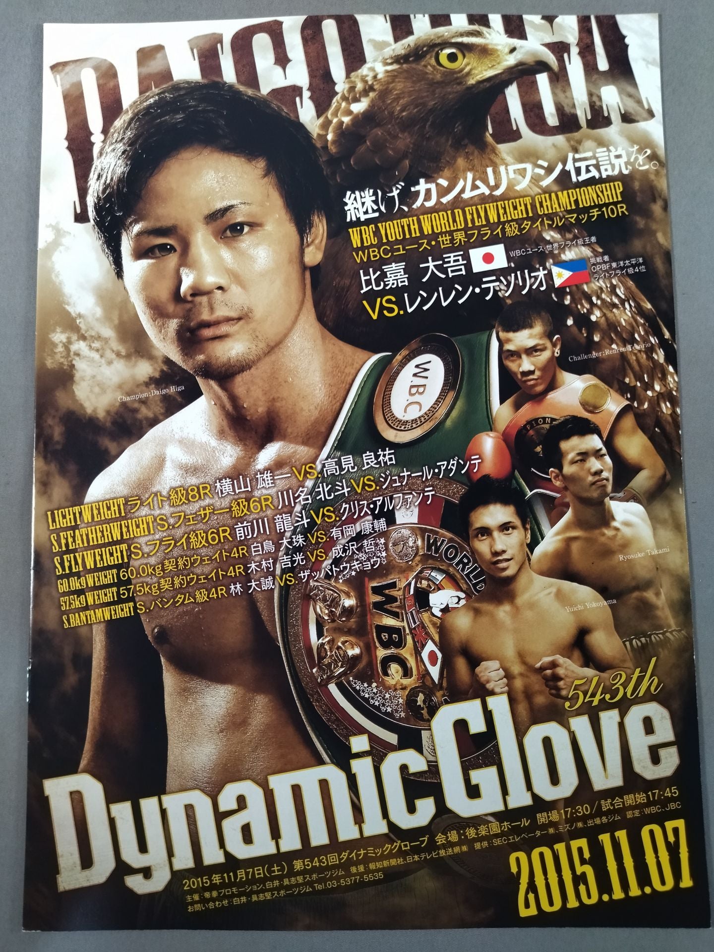 WBC Youth World Flyweight Title Match: Daigo Higa vs Tesorio