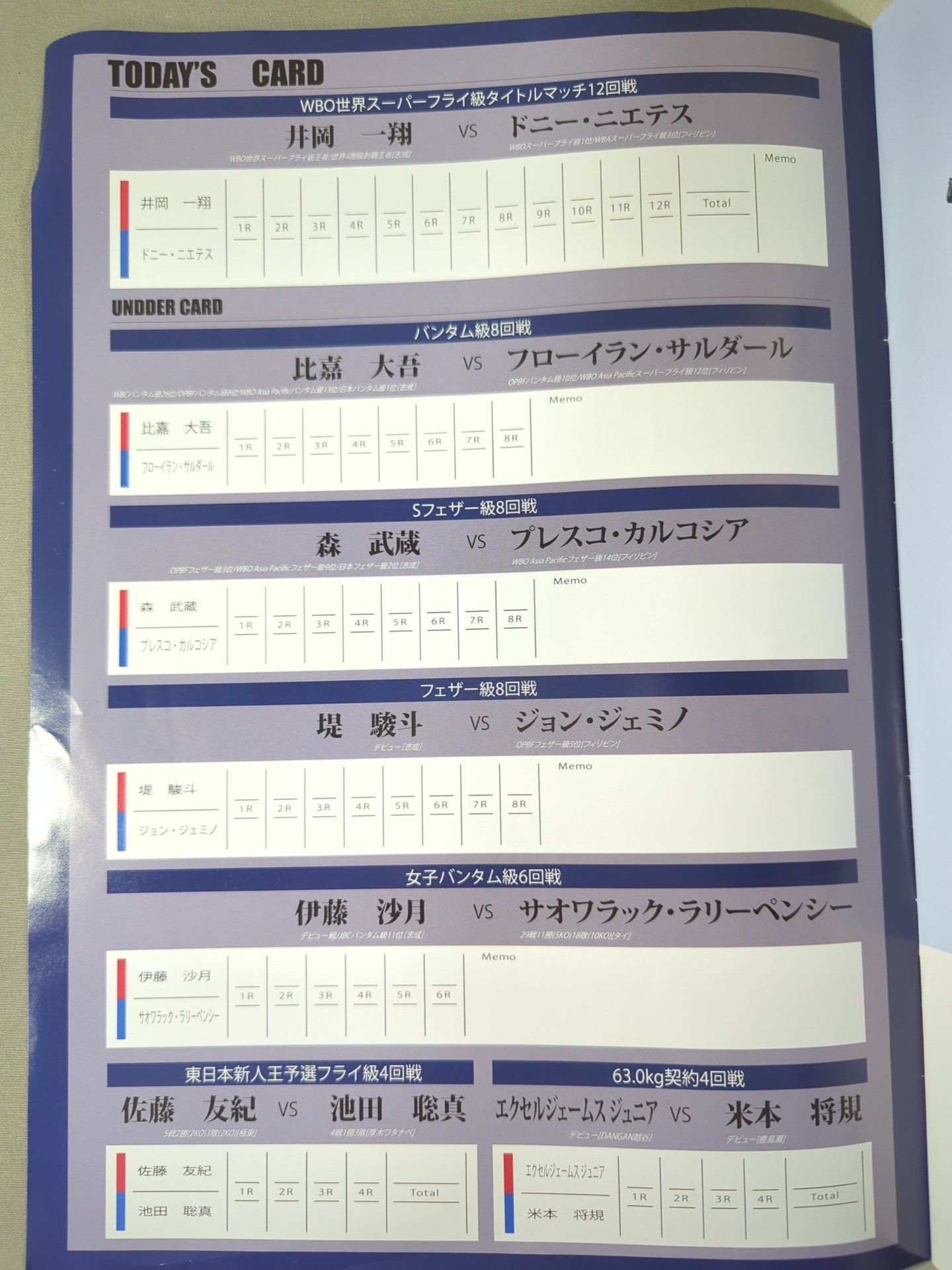 【WBO世界スーパーフライ級タイトルマッチ】井岡一翔vsドニー・ニエテス