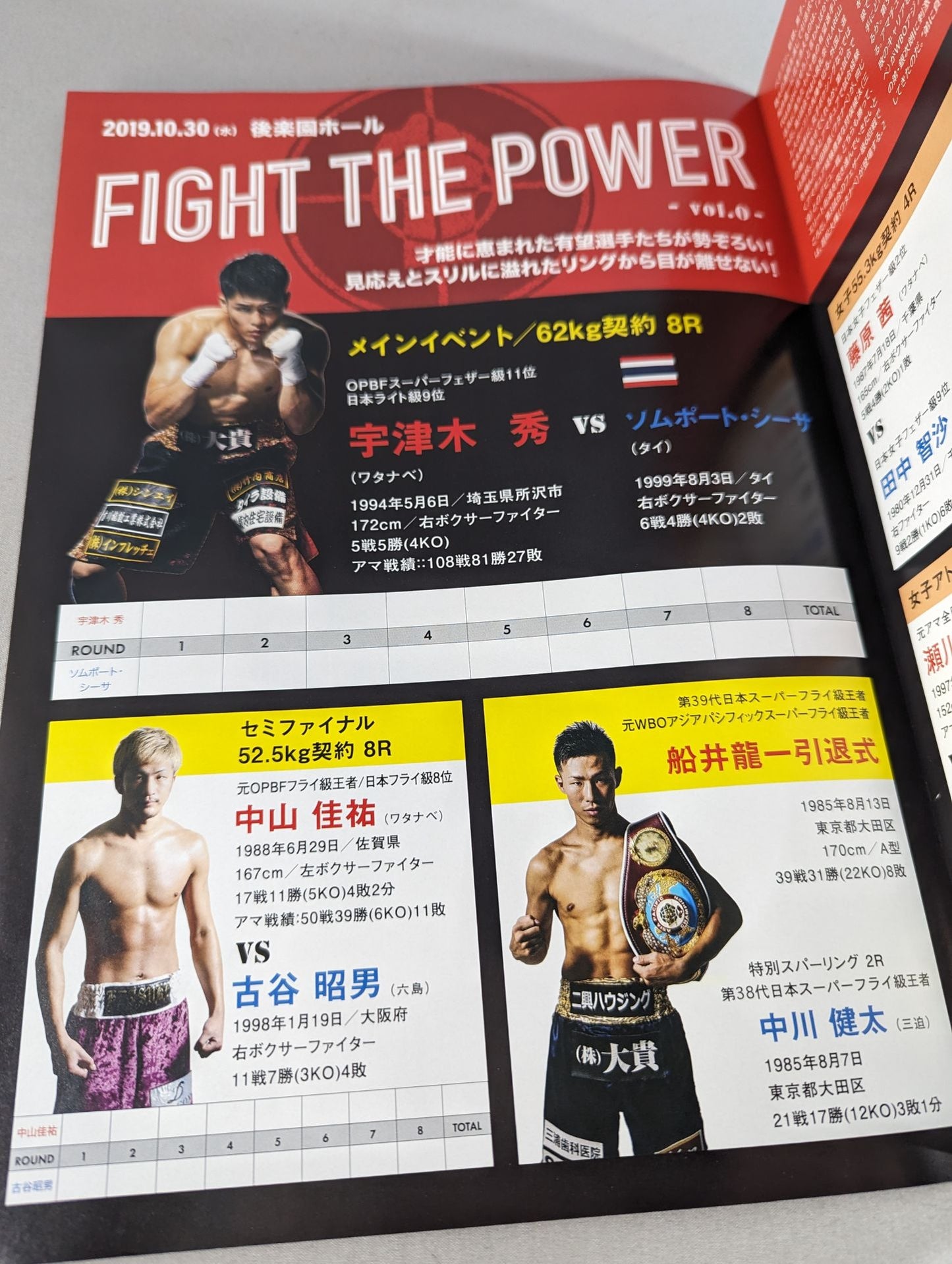 FIGHT THE POWER Vol.0 / 船井龍一引退式