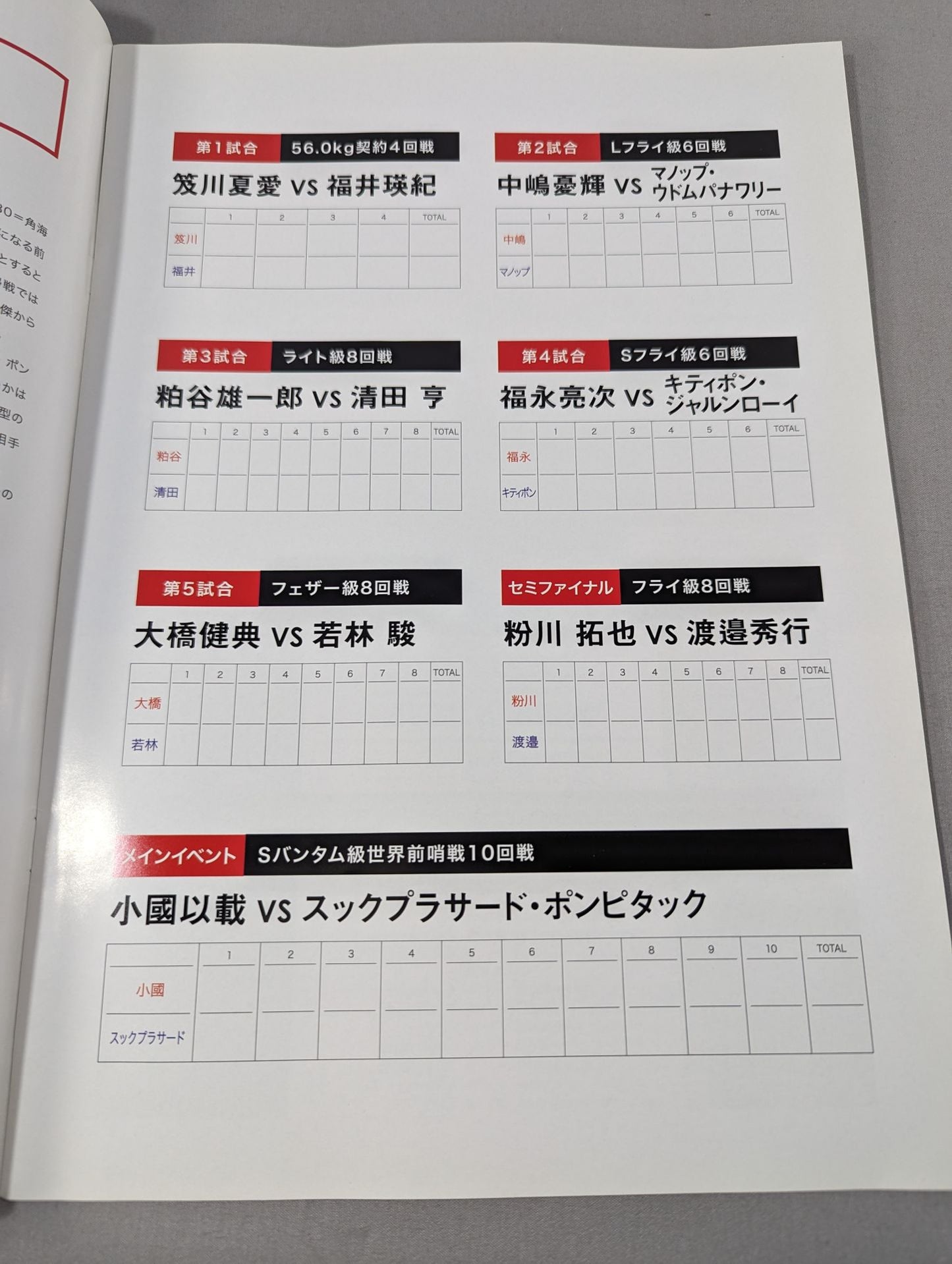 小國以載 世界前哨戦 SLUGFEST