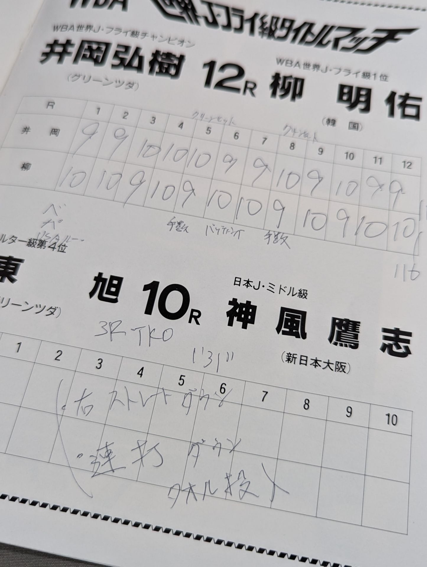 【WBA世界Jフライ級タイトルマッチ】井岡弘樹vs柳明佑(再戦)