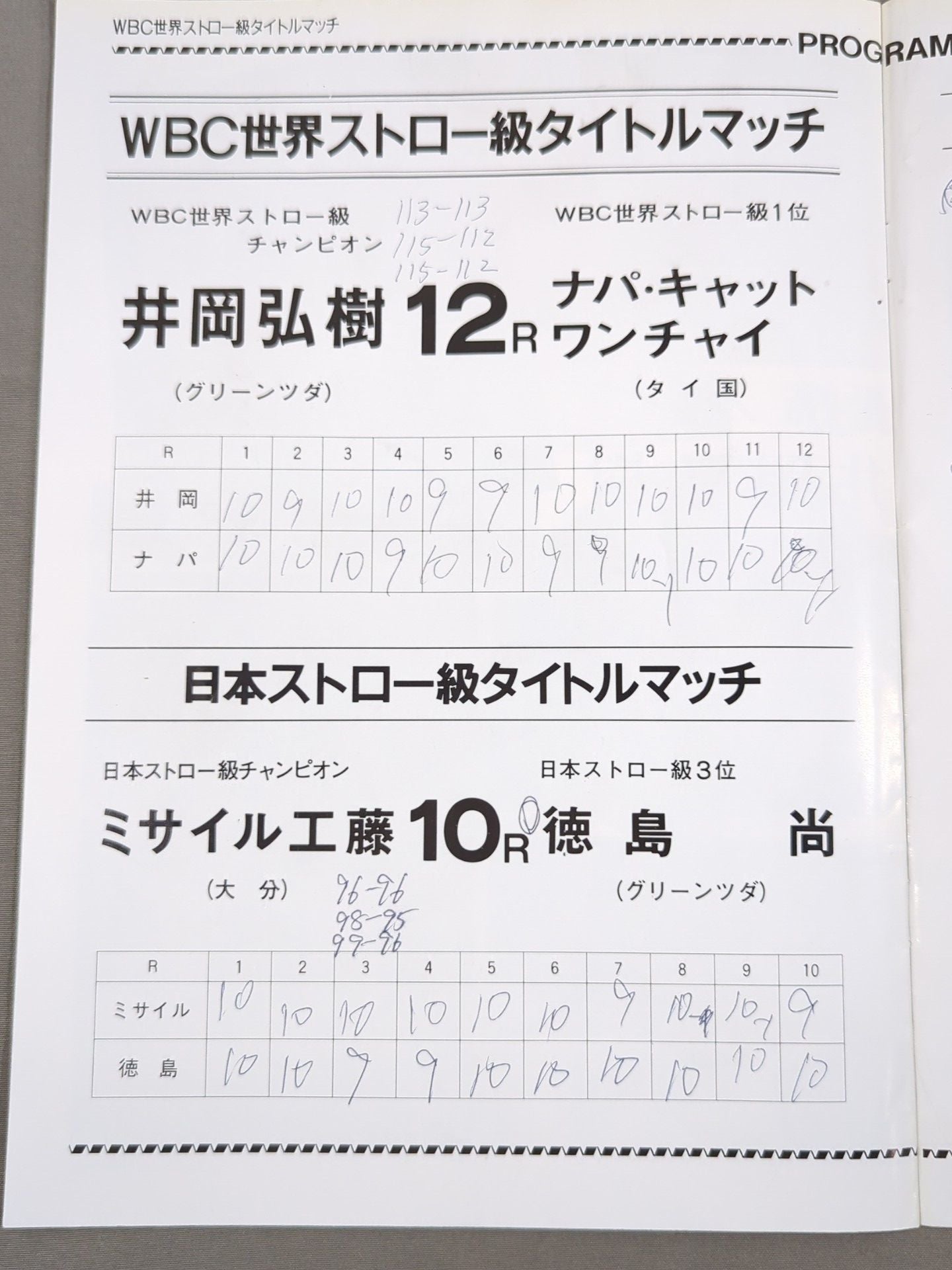 【WBC世界ストロー級タイトルマッチ】井岡弘樹vsナパ・キャットワンチャイ