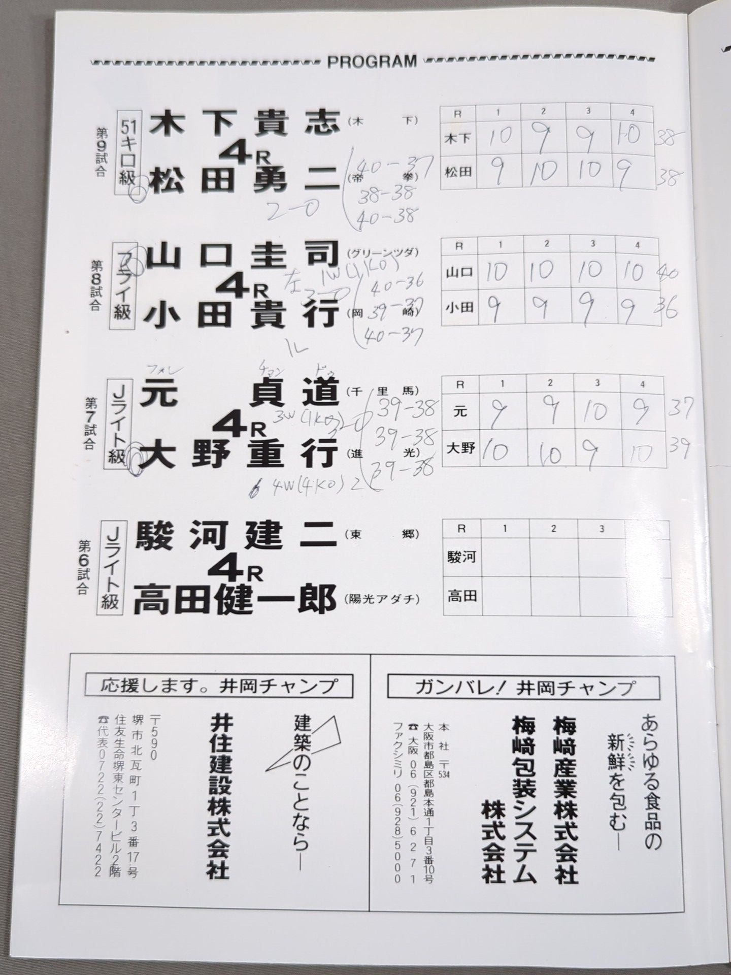 【WBA世界J・フライ級タイトルマッチ】井岡弘樹vs金奉準