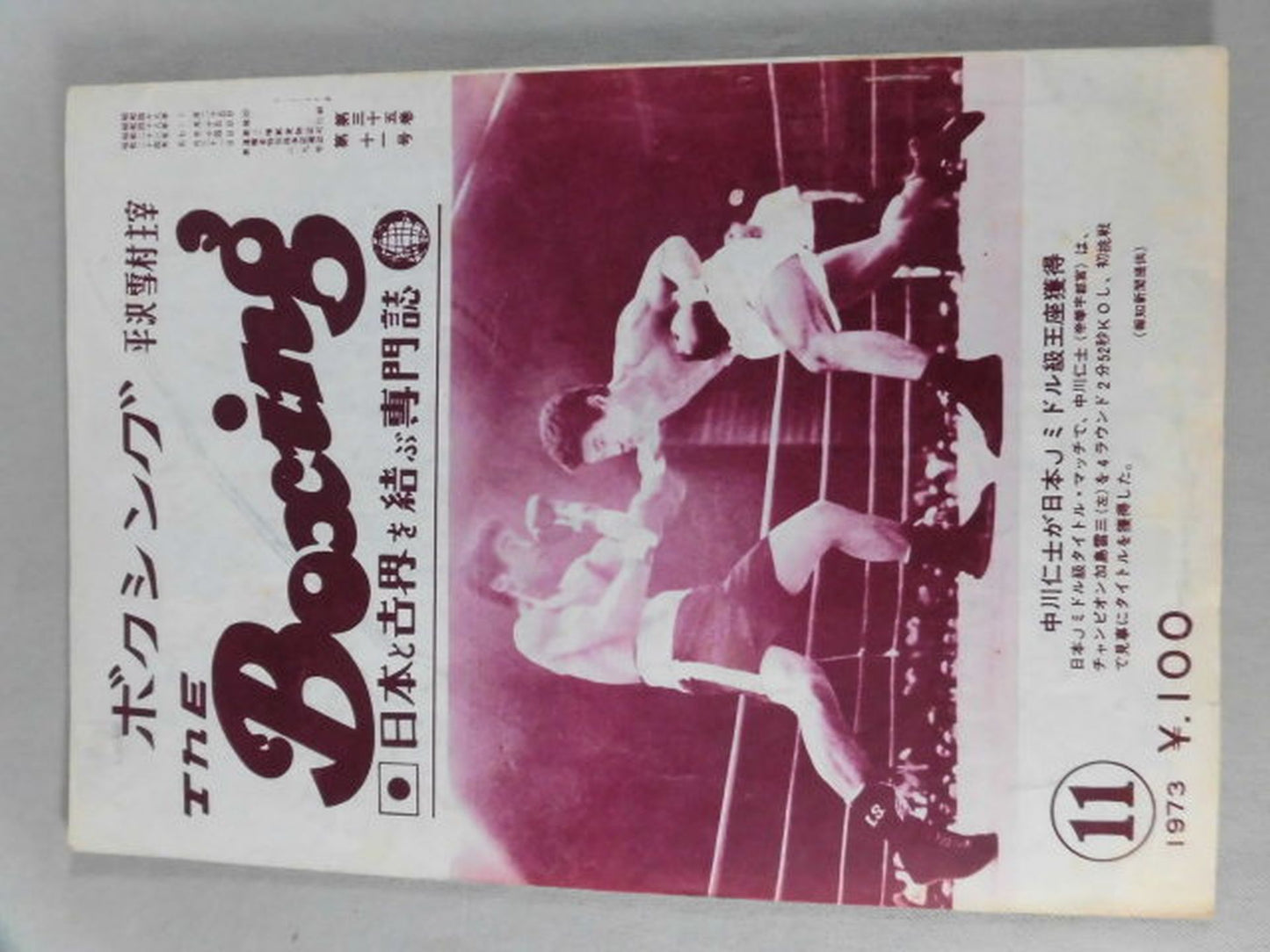 ザ・ボクシング 1973年11月号