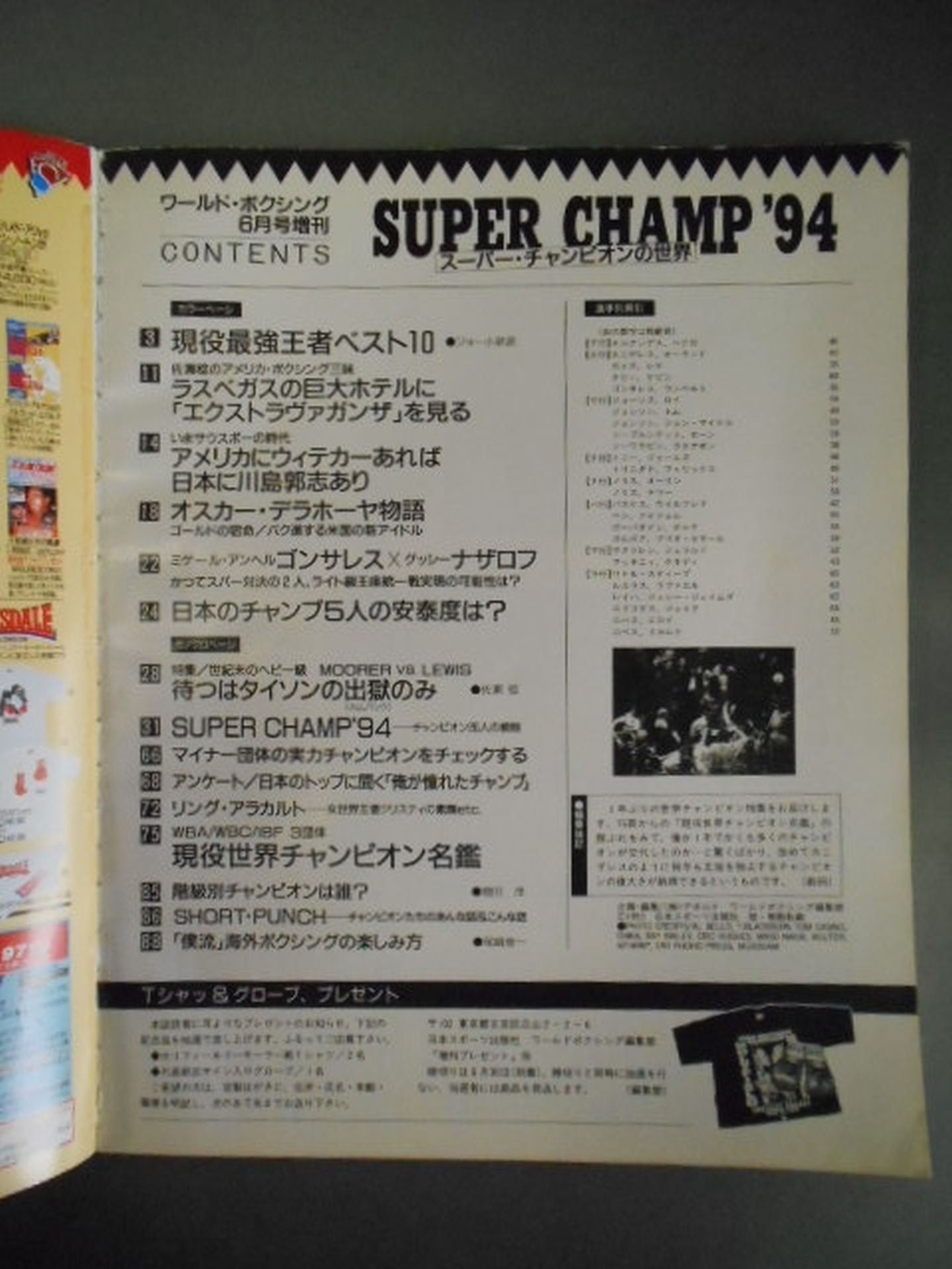 【SUPER CHAMP ’94】 ワールドボクシング 1994年6月号増刊