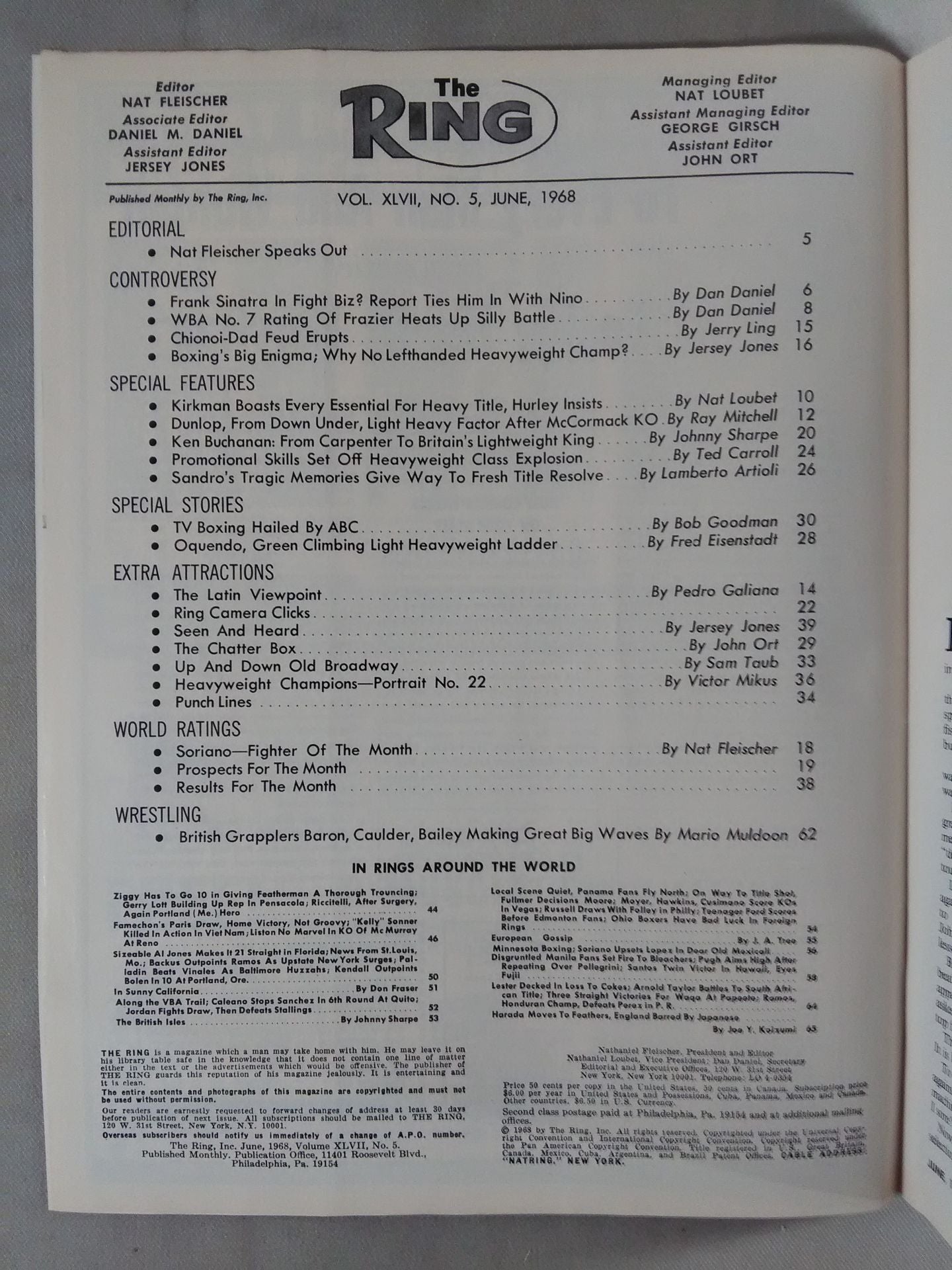 The RING 1968年6月号
