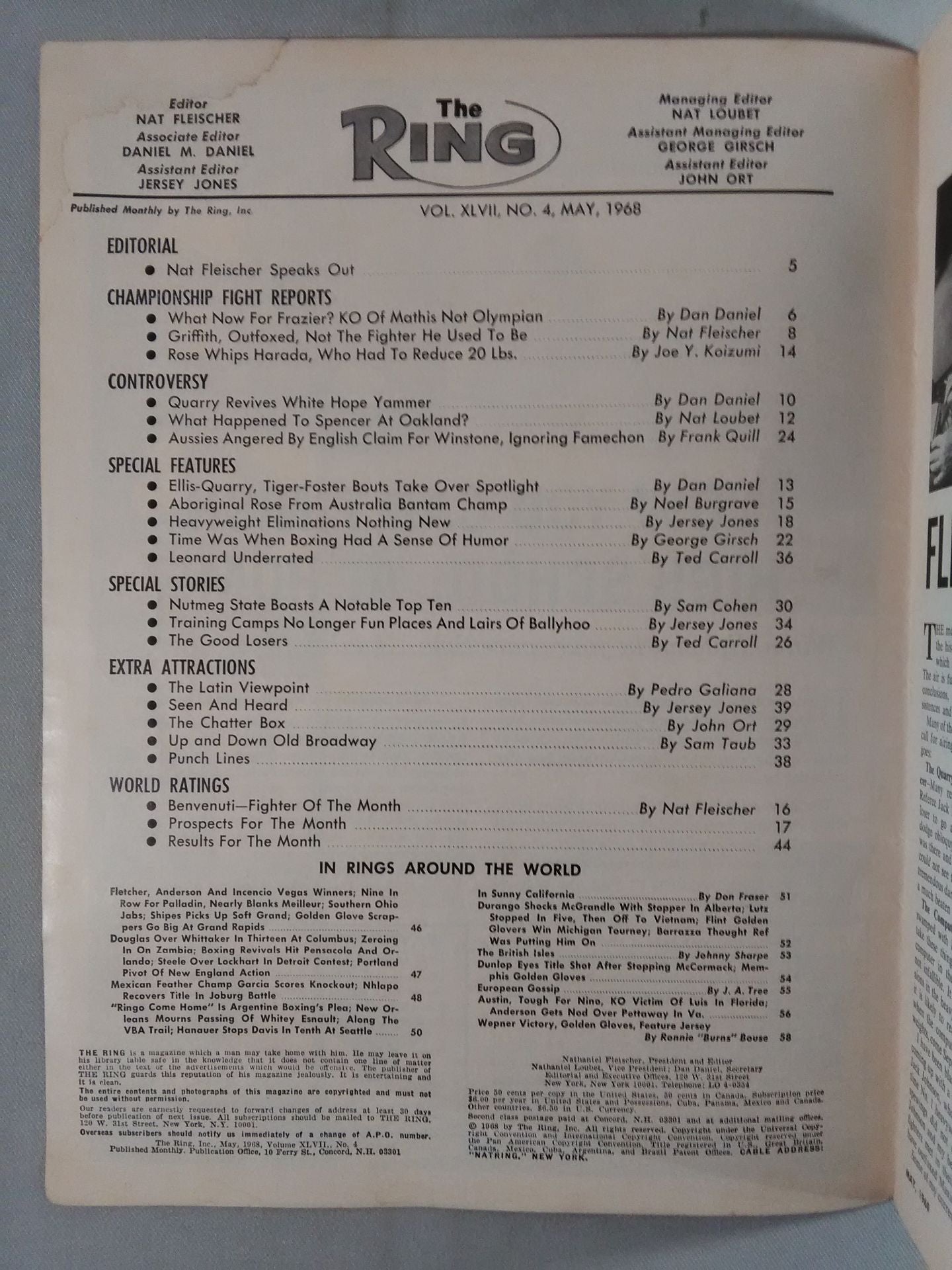 The RING 1968年5月号