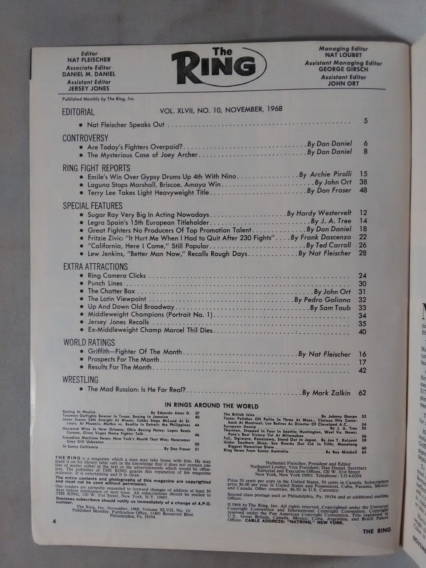 The RING November 1968 issue