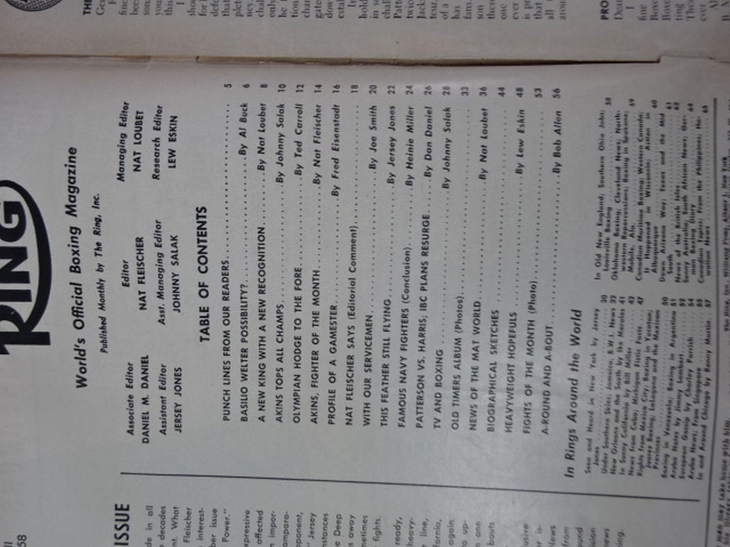 The RING 1958年8月号