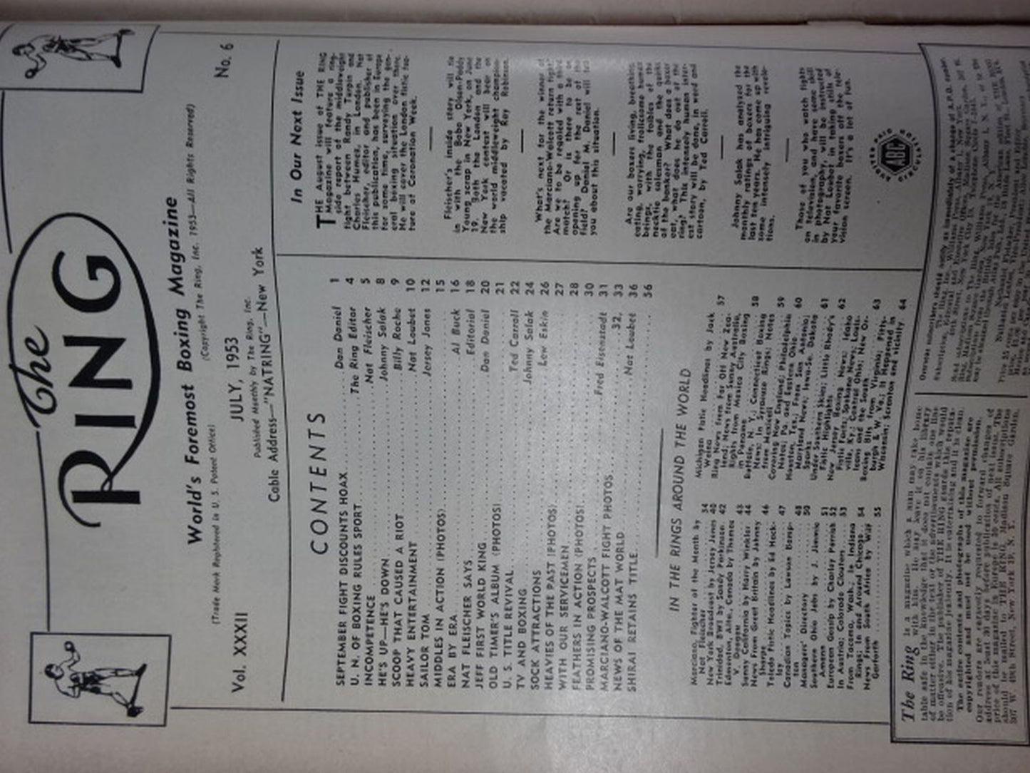 The RING 1953年7月号