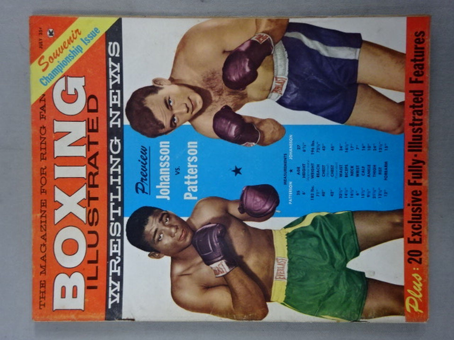 BOXING ILLUSTRATED Wrestling NEWS July 1960