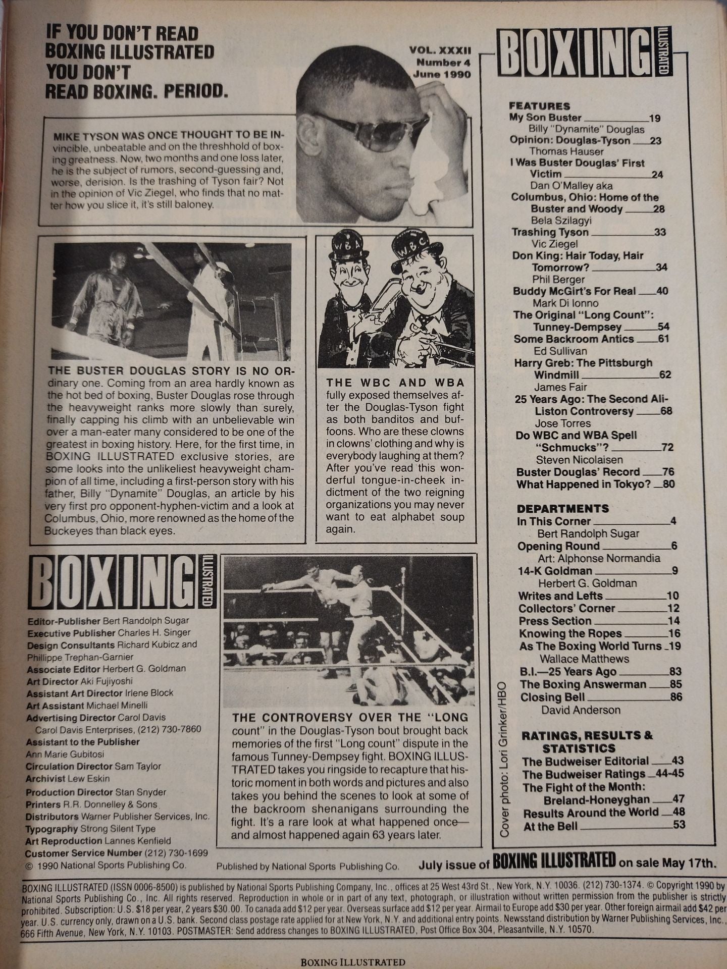 BOXING ILLUSTRATED June 1990 Issue