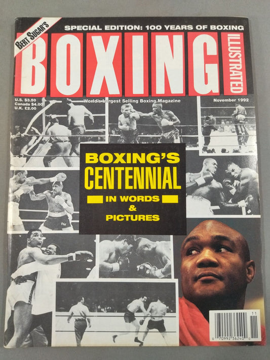 BOXING ILLUSTRATED NOVEMBER 1992