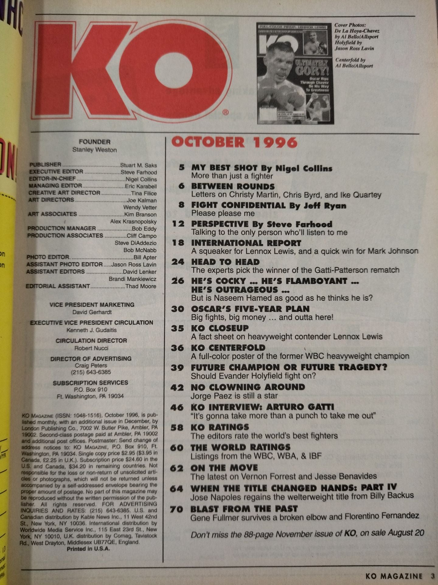 KO MAGAZINE October 1996 Issue