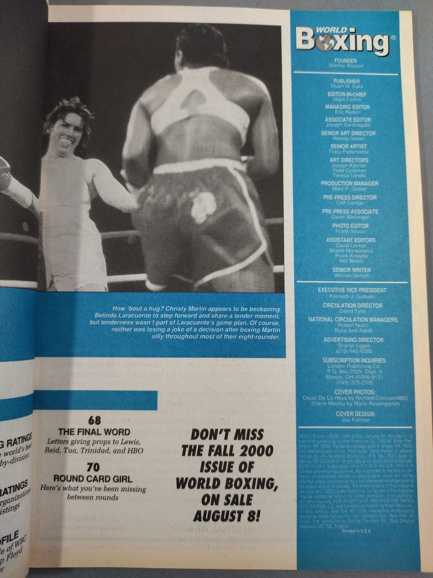 WORLD Boxing 2000 Summer Issue