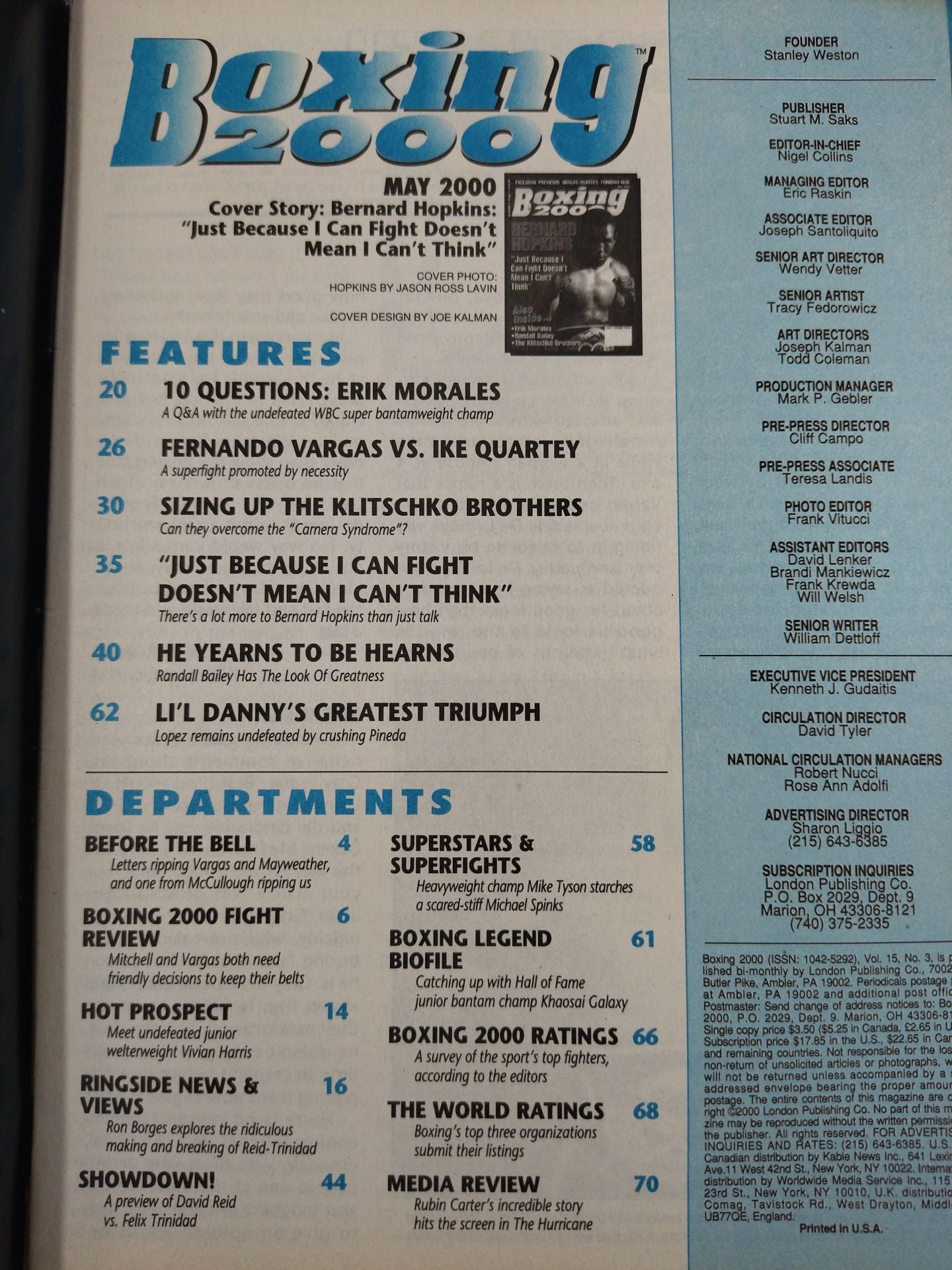 BOXING 2000 MAY 2000