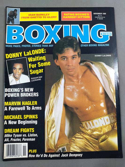 BOXING SCENE, November 1988