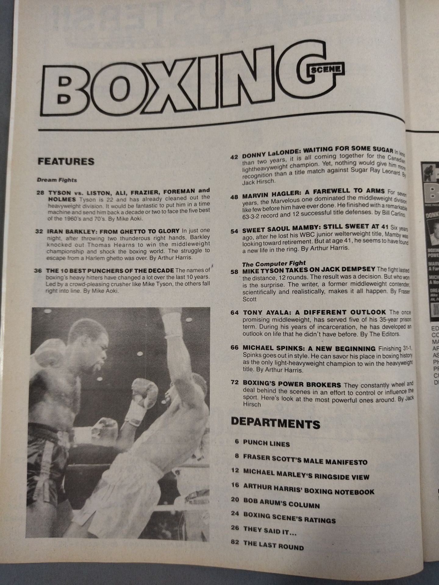 BOXING SCENE November 1988 Issue