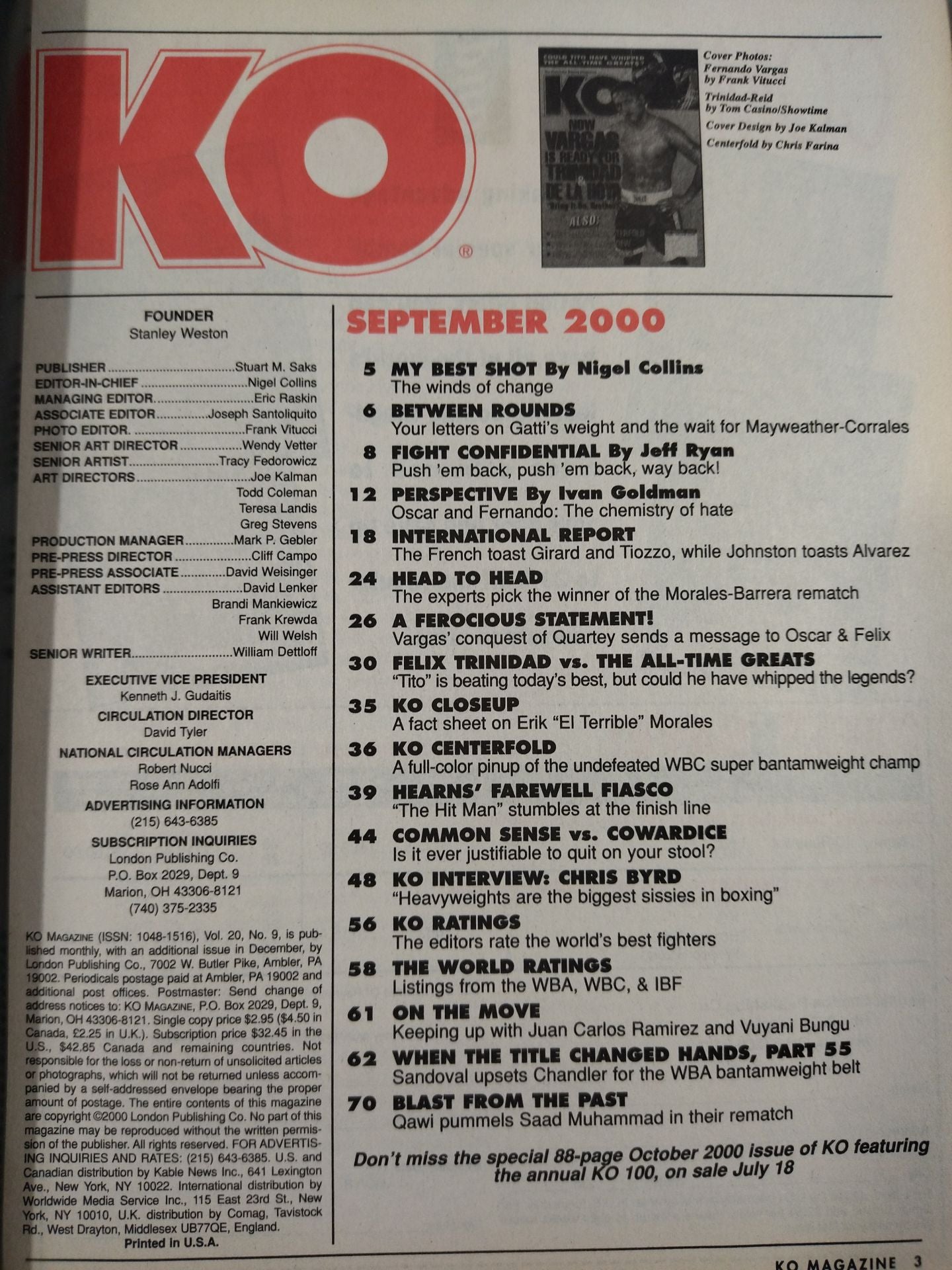 KO MAGAZINE September 2000 Issue