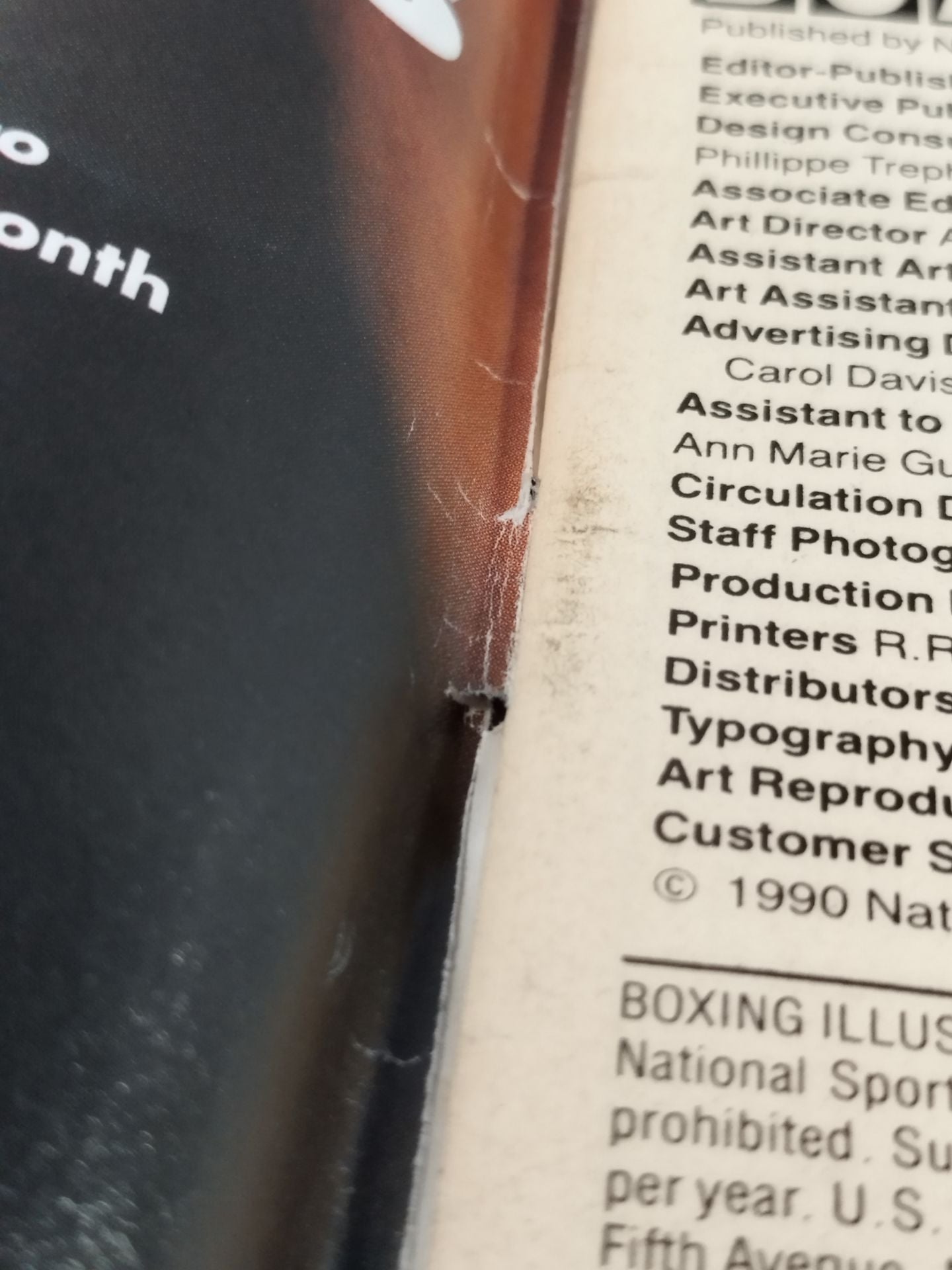 BOXING ILLUSTRATED NOVEMBER 1991 ISSUE