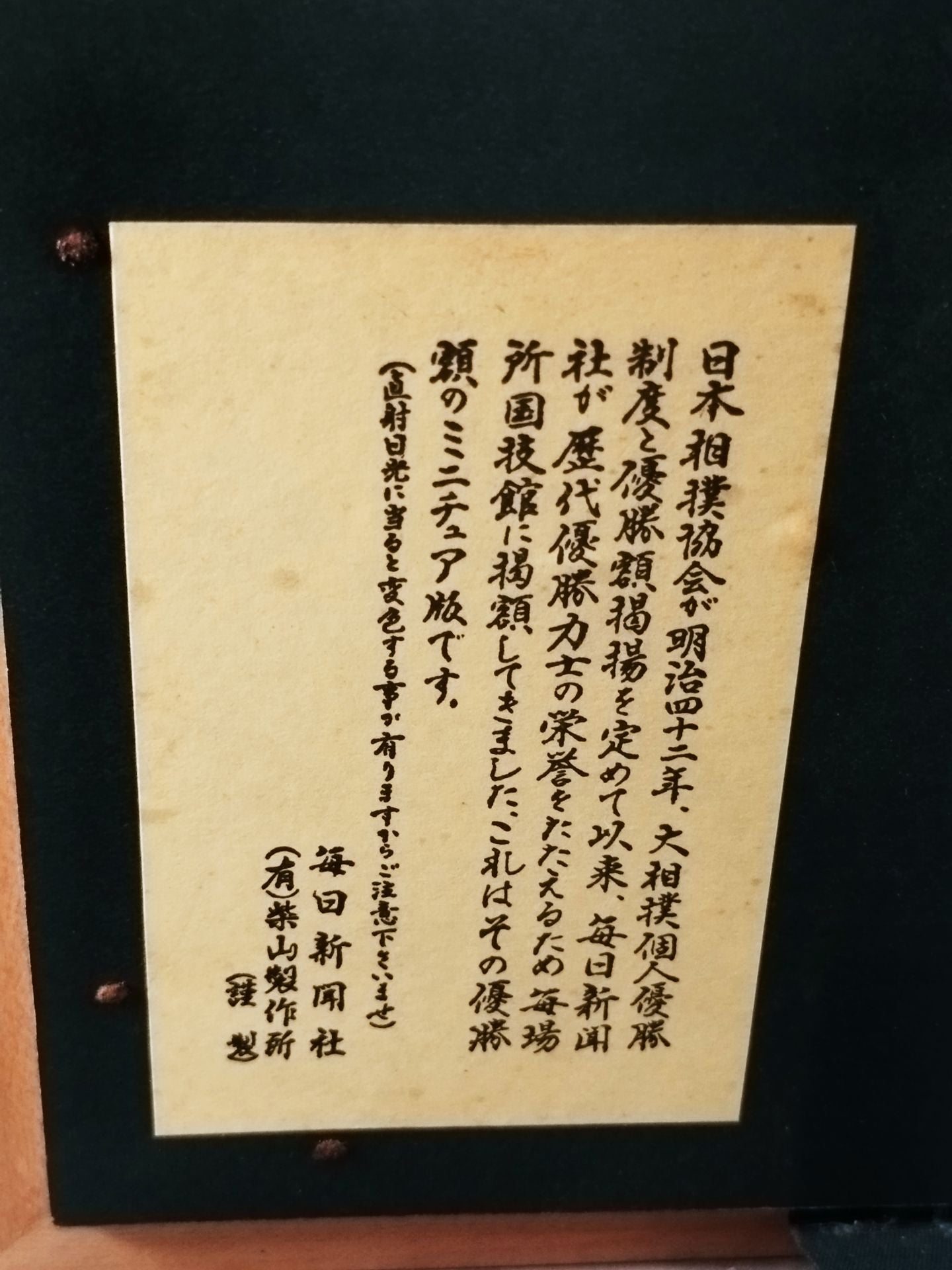 Wakahanada Miniature Winner